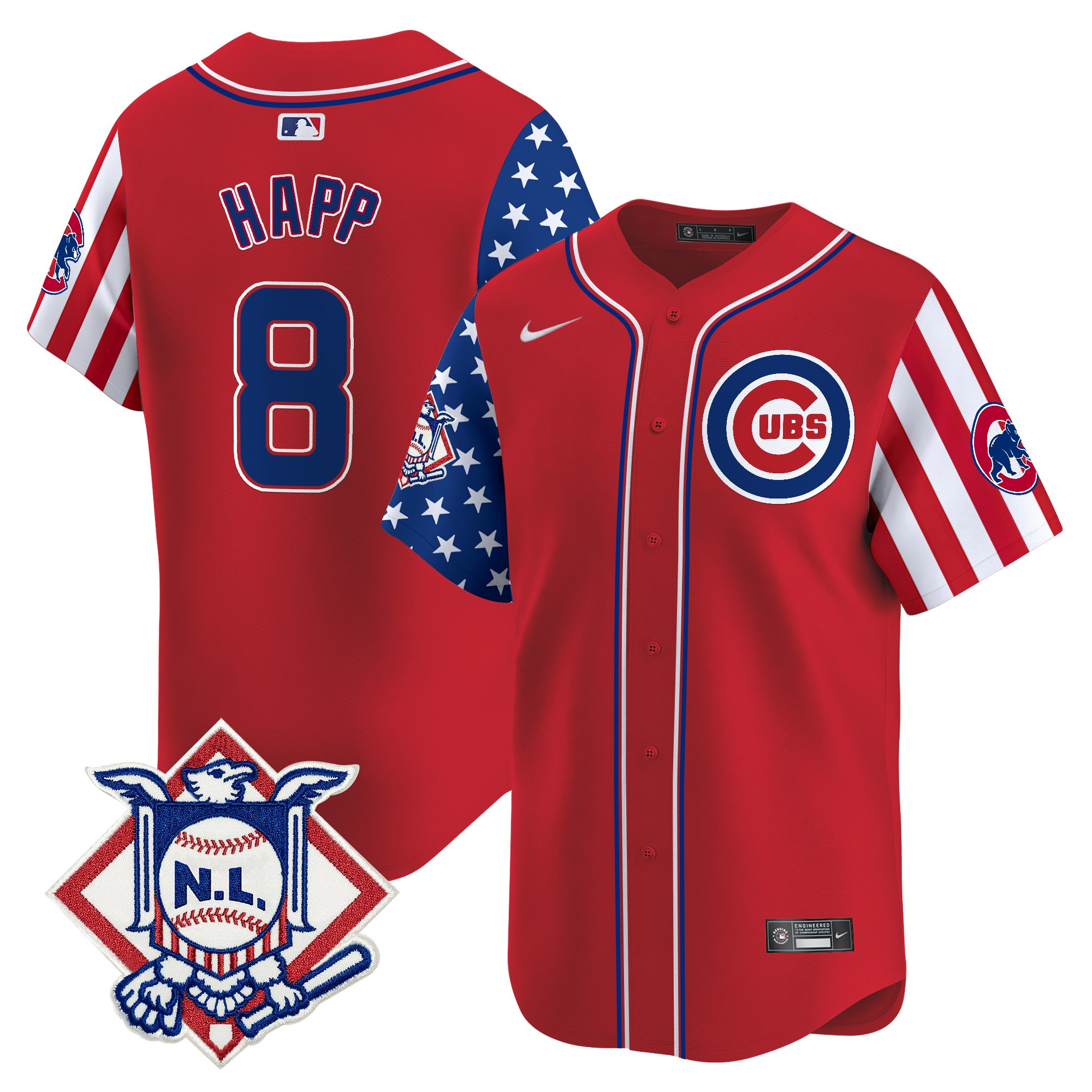 Men's Chicago Cubs 2025 Fourth of July Vapor Premier Limited Jersey V2 - All Stitched