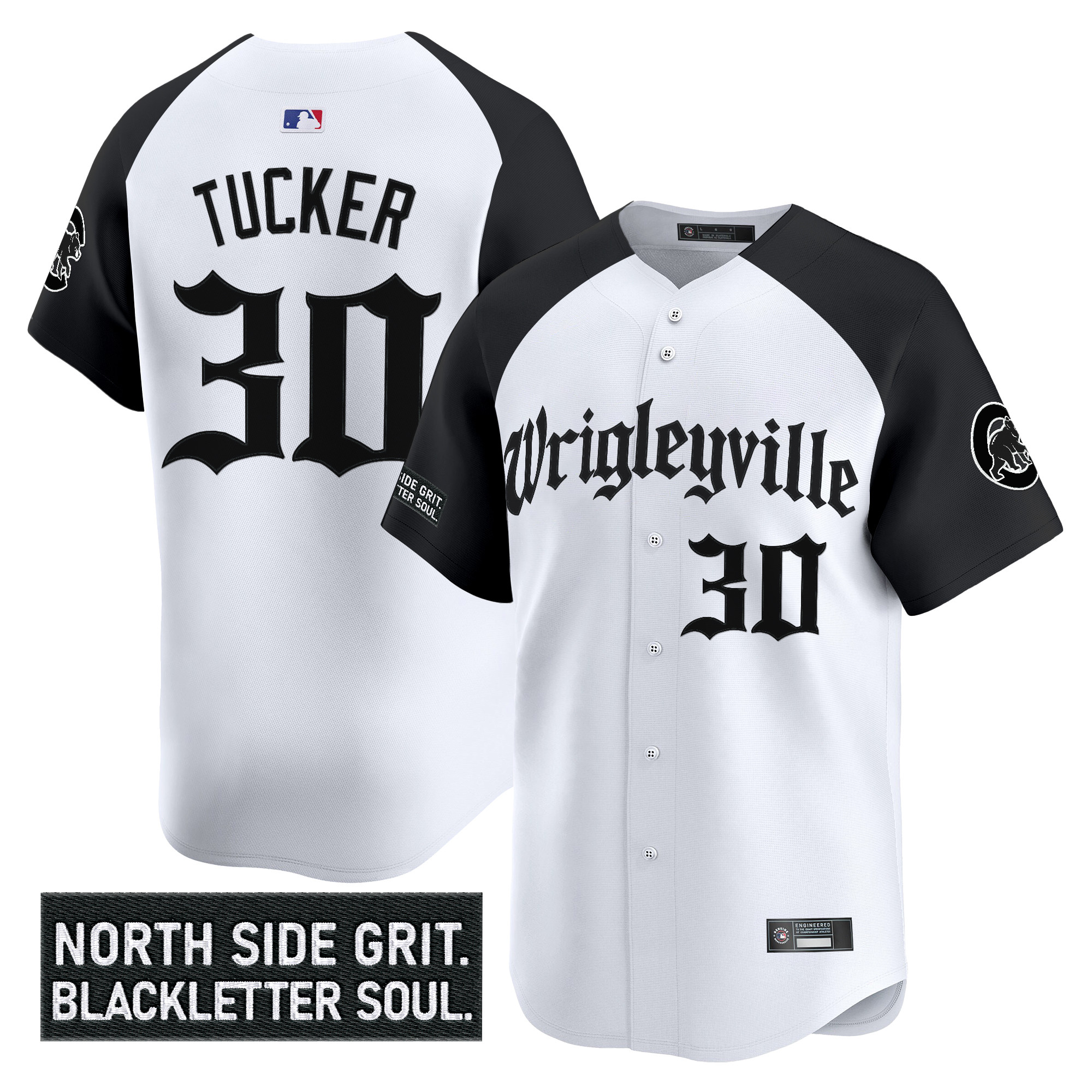 Men's Chicago Cubs 'Gothic North Side Edition' Vapor Premier Limited Jersey V2 - All Stitched