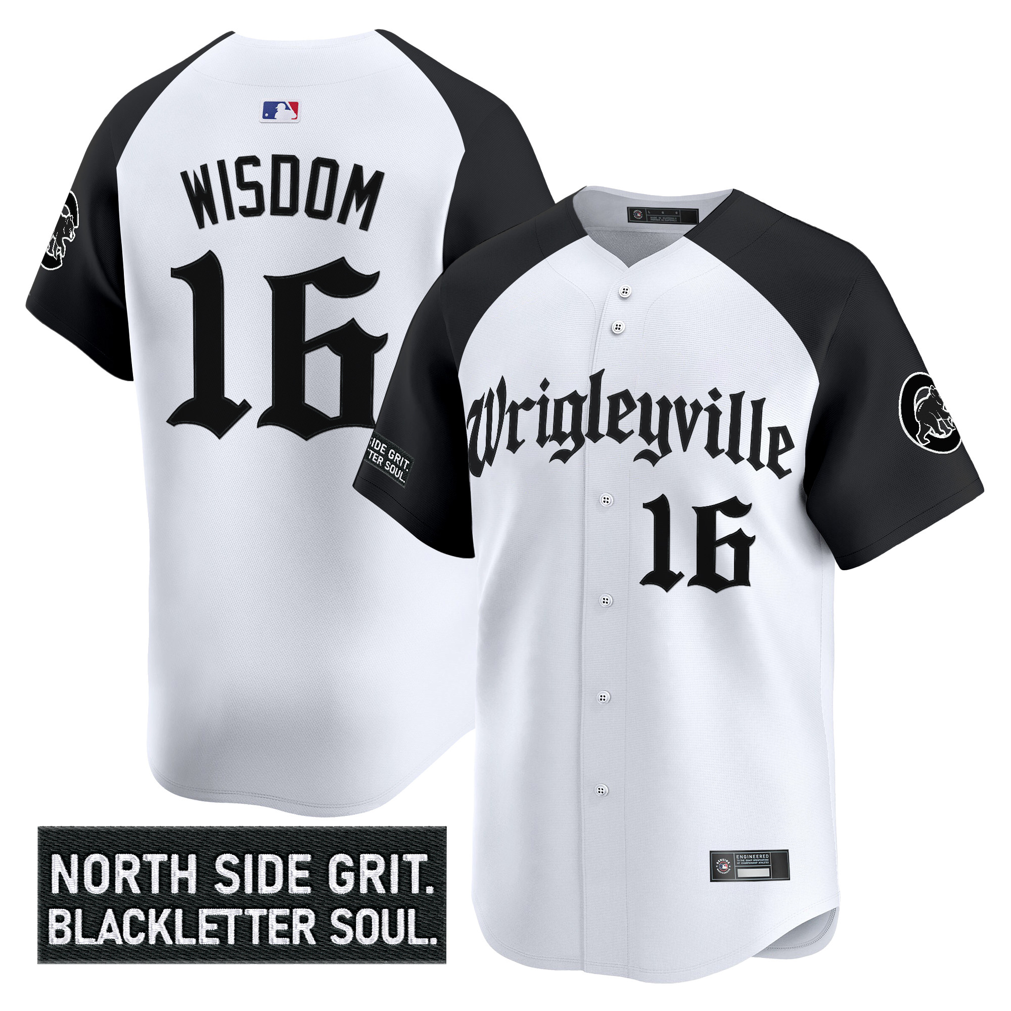 Men's Chicago Cubs 'Gothic North Side Edition' Vapor Premier Limited Jersey V2 - All Stitched