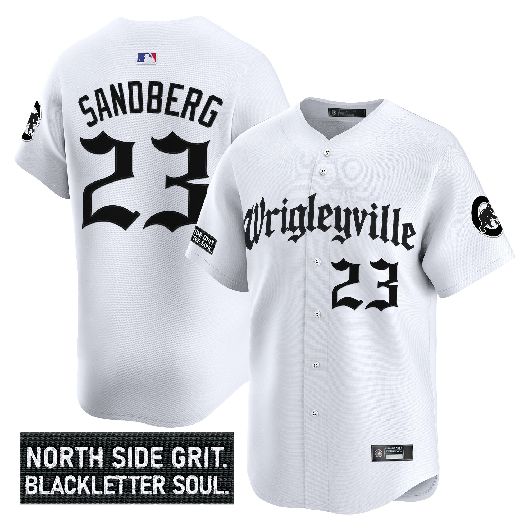 Men's Chicago Cubs 'Gothic North Side Edition' Vapor Premier Limited Jersey V2 - All Stitched