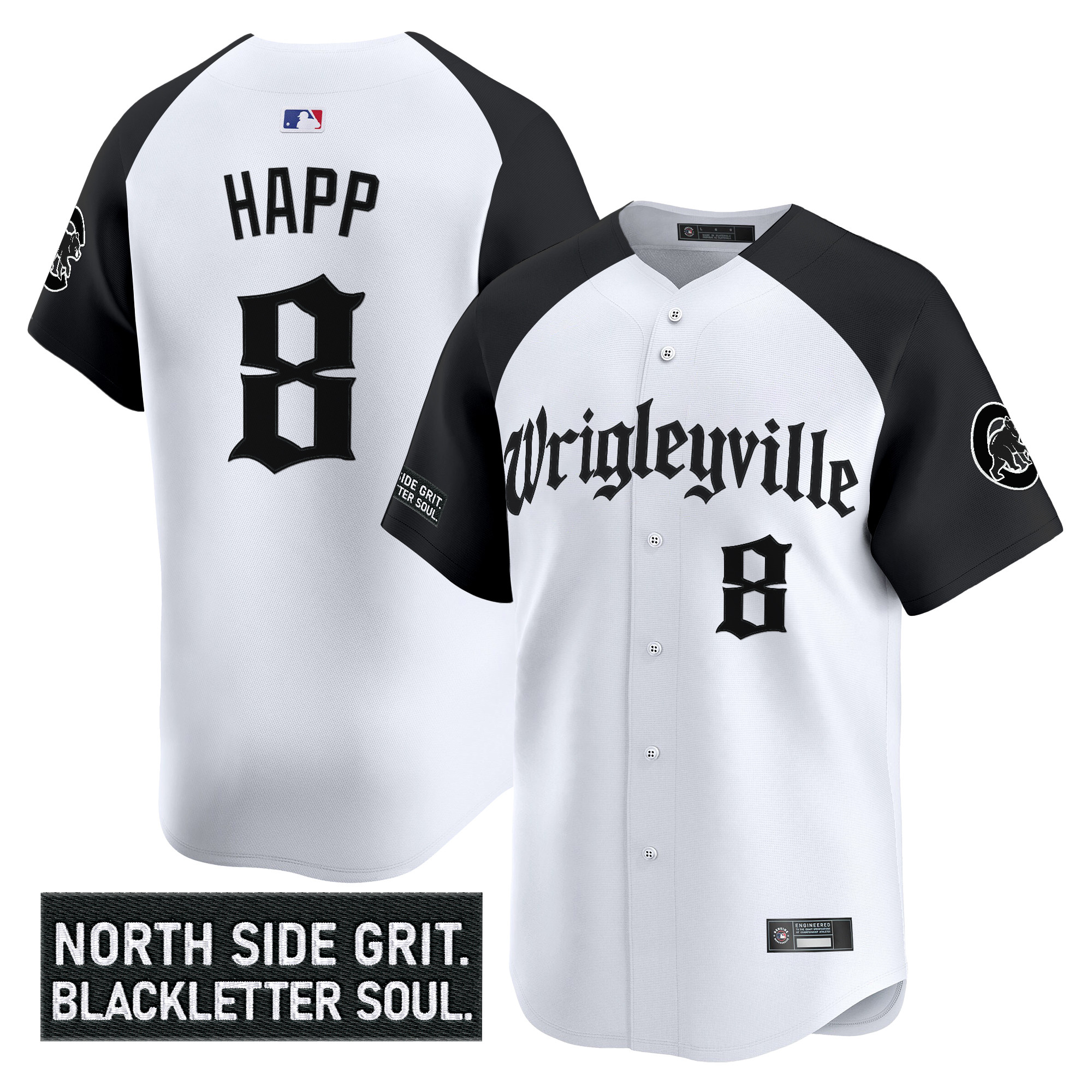 Men's Chicago Cubs 'Gothic North Side Edition' Vapor Premier Limited Jersey V2 - All Stitched