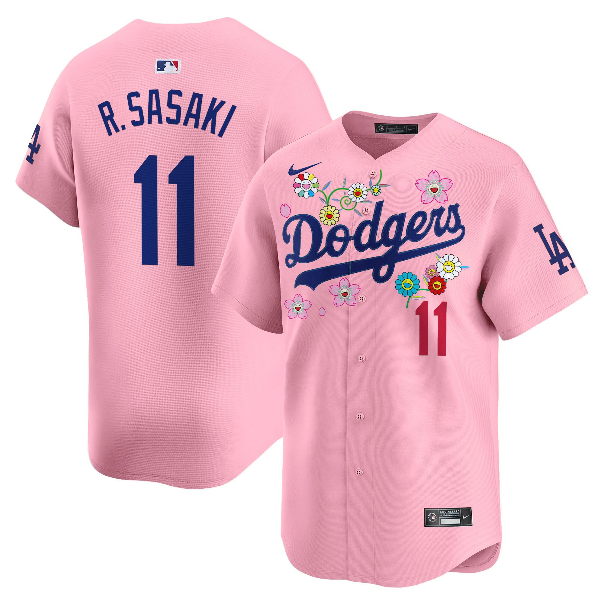 Men's Dodgers x Takashi Murakami 2025 Vapor Premier Limited Jersey - Stitched