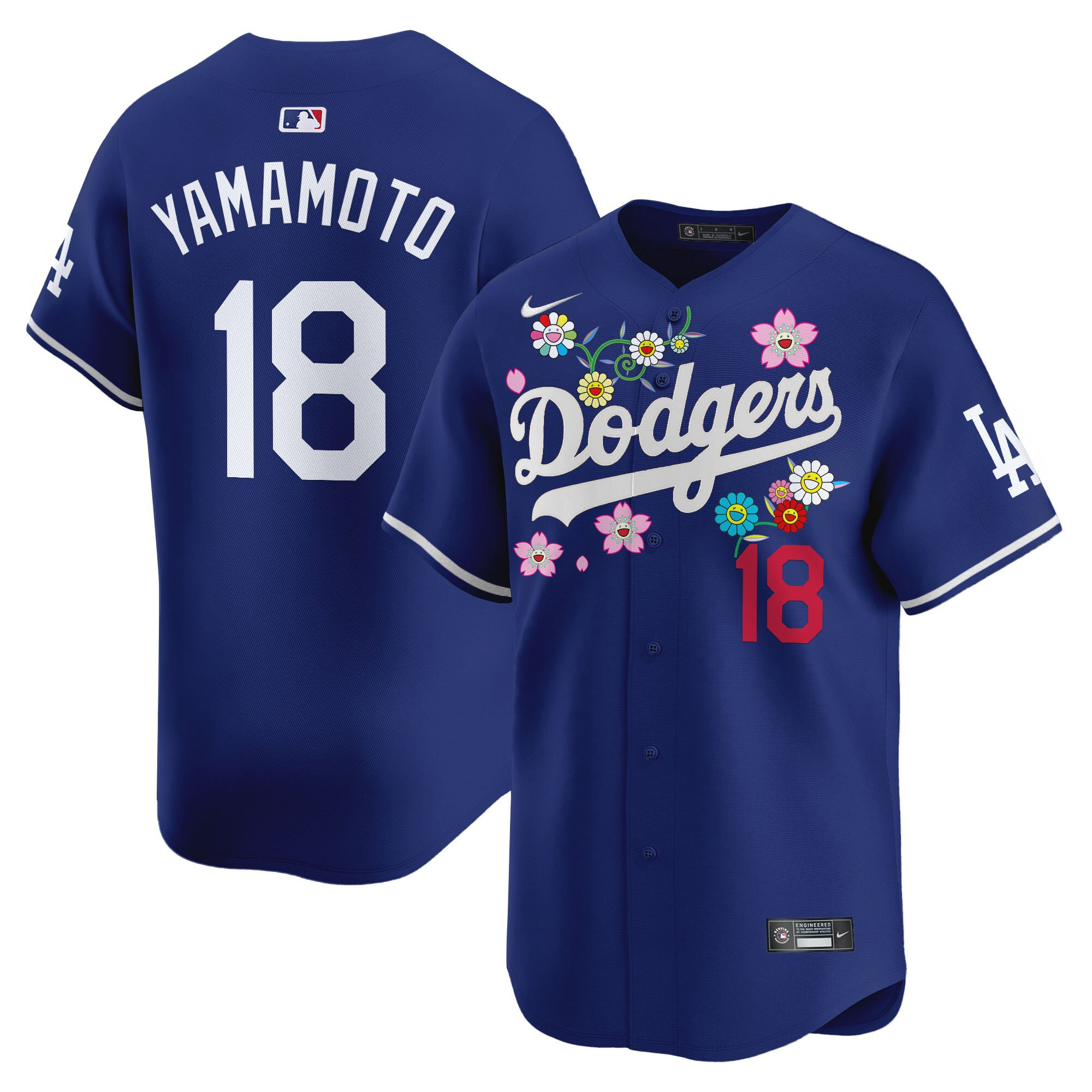 Men's Dodgers x Takashi Murakami 2025 Vapor Premier Limited Jersey - Stitched