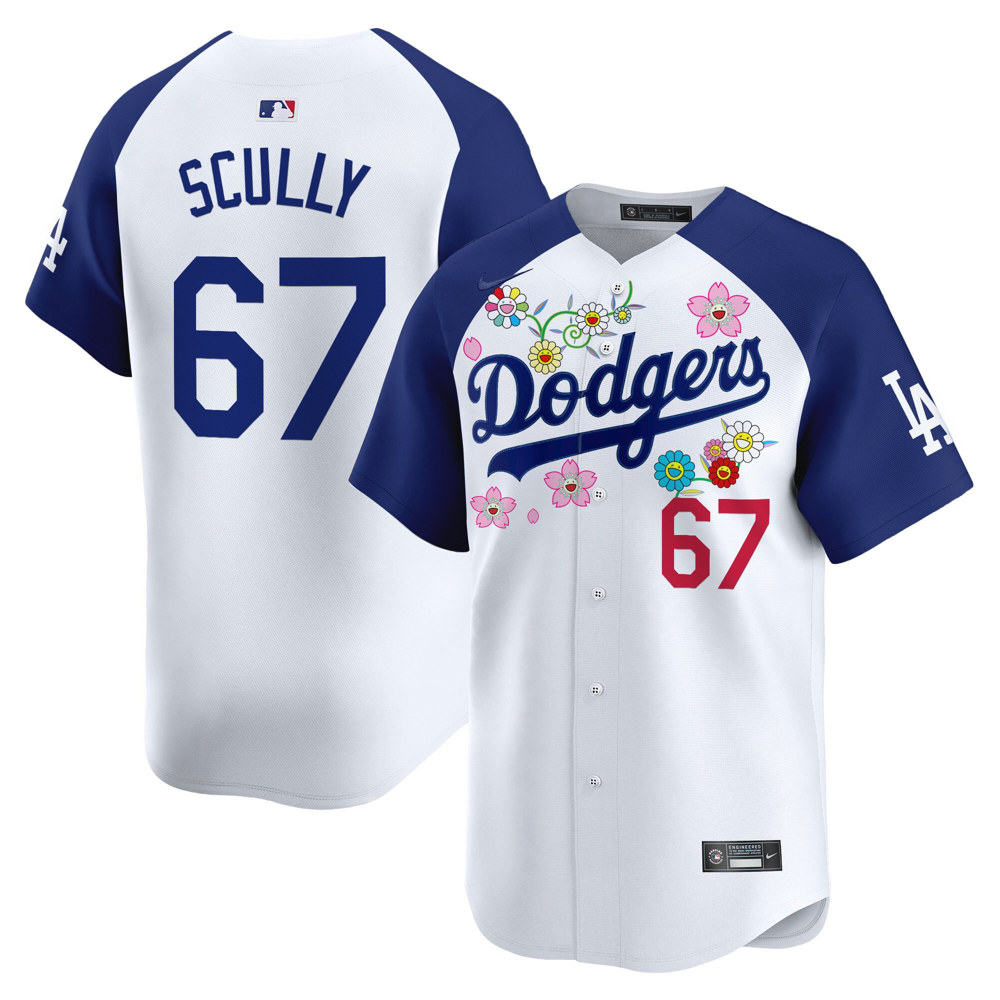 Men's Dodgers x Takashi Murakami 2025 Vapor Premier Limited Jersey - Stitched