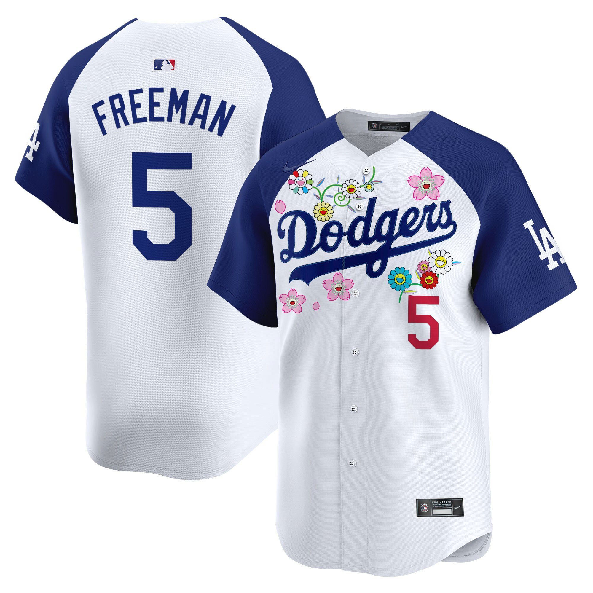 Men's Dodgers x Takashi Murakami 2025 Vapor Premier Limited Jersey - Stitched