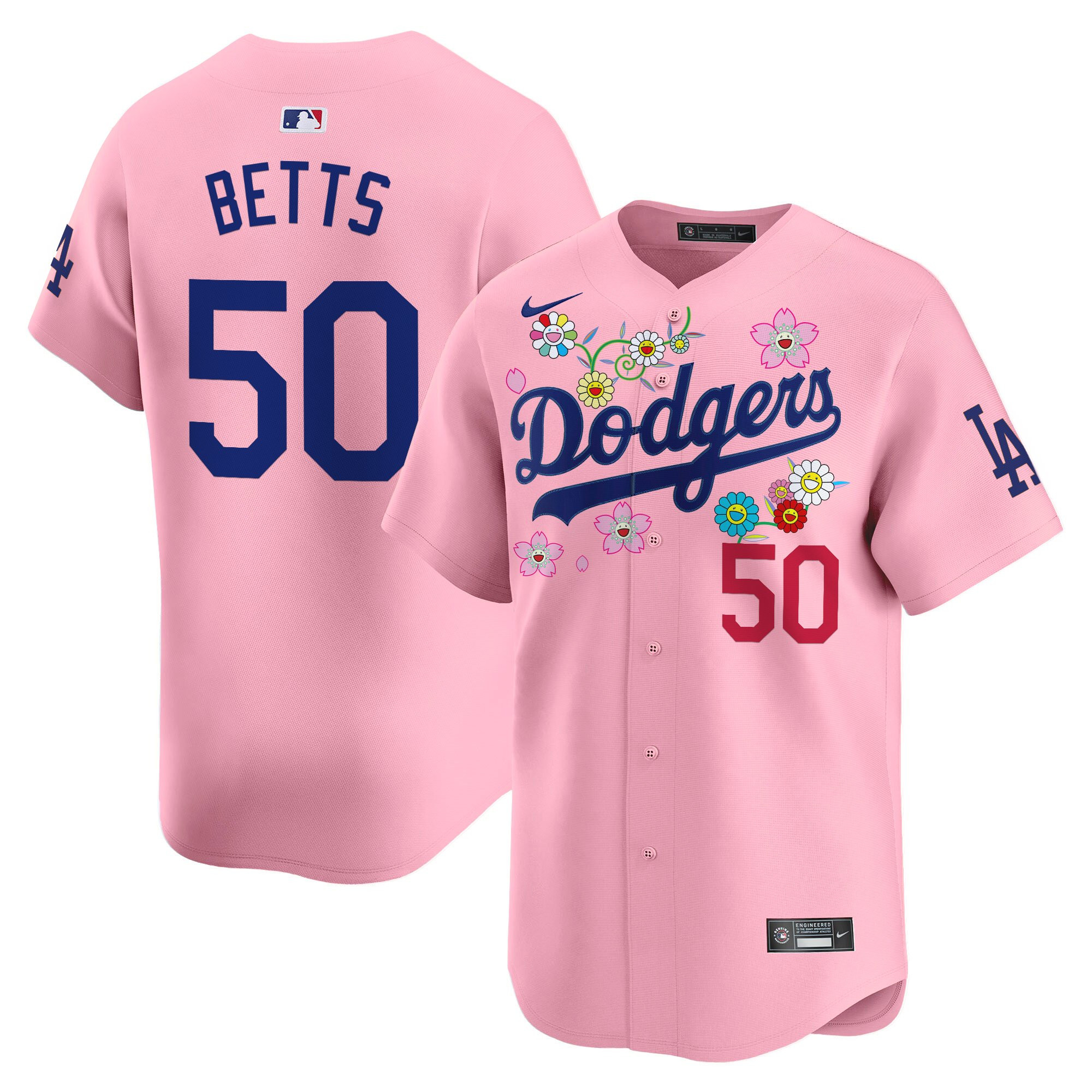 Men's Dodgers x Takashi Murakami 2025 Vapor Premier Limited Jersey - Stitched
