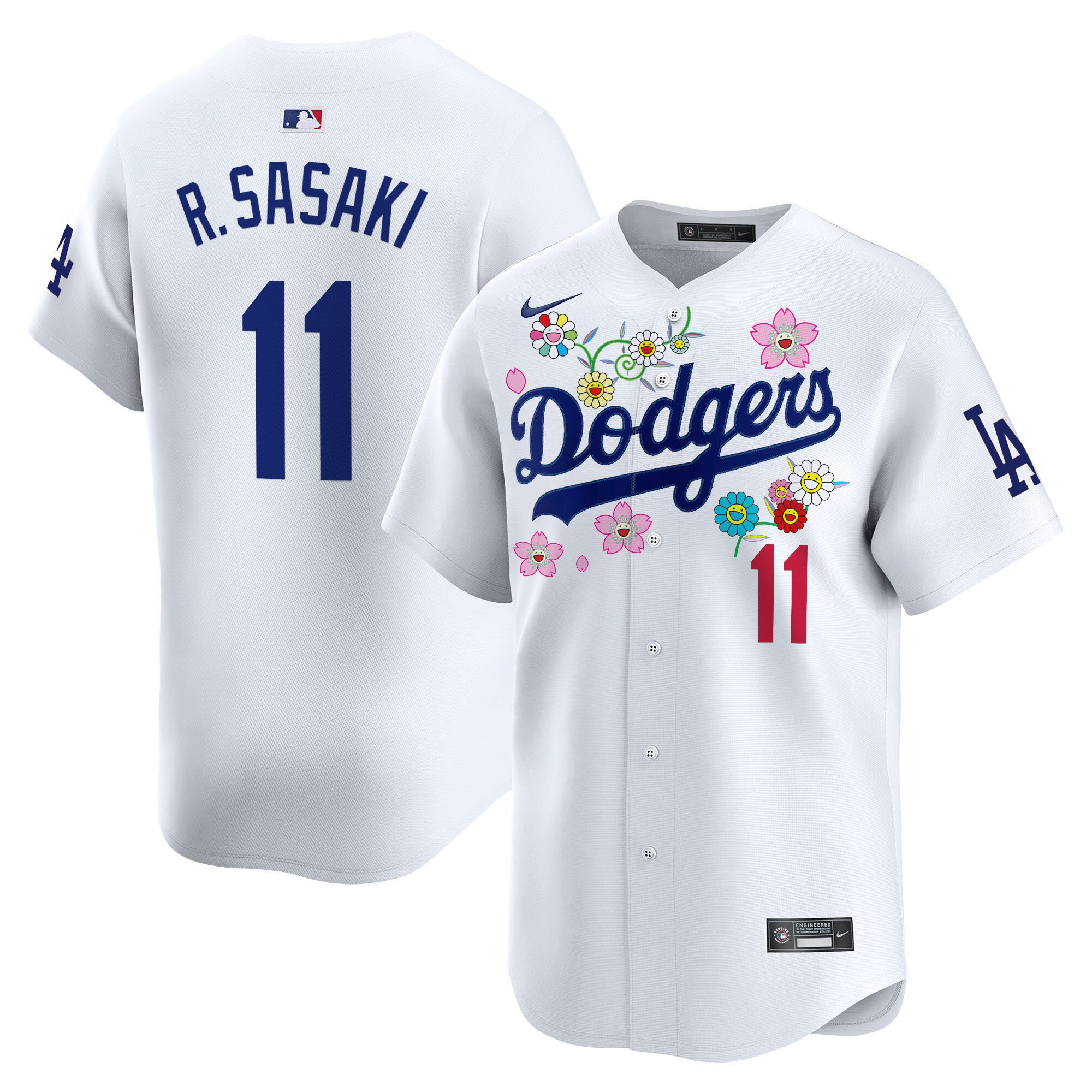 Men's Dodgers x Takashi Murakami 2025 Vapor Premier Limited Jersey - Stitched