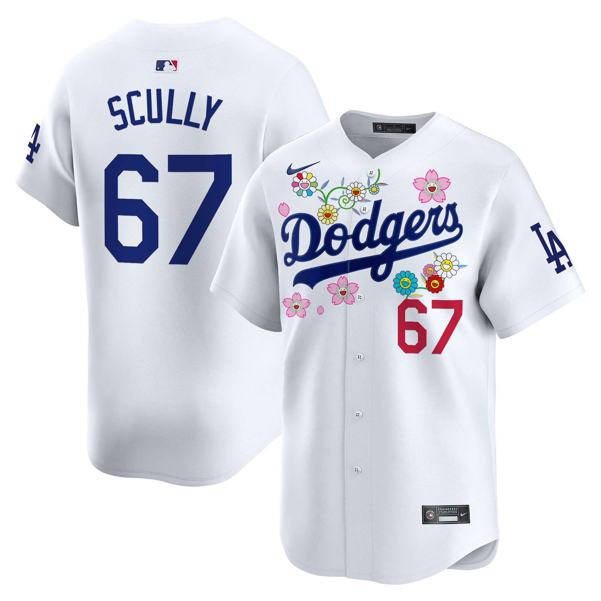 Men's Dodgers x Takashi Murakami 2025 Vapor Premier Limited Jersey - Stitched