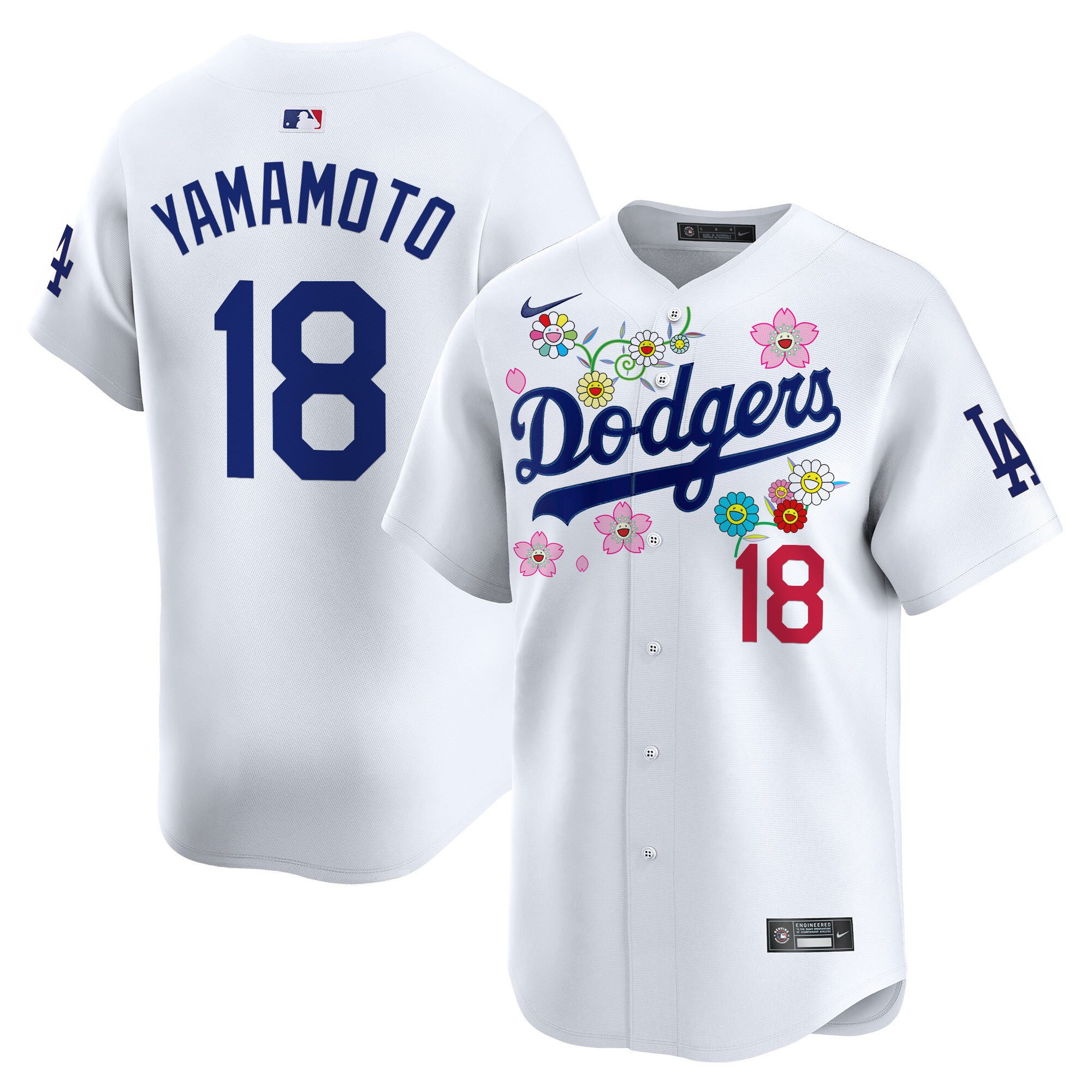 Men's Dodgers x Takashi Murakami 2025 Vapor Premier Limited Jersey - Stitched