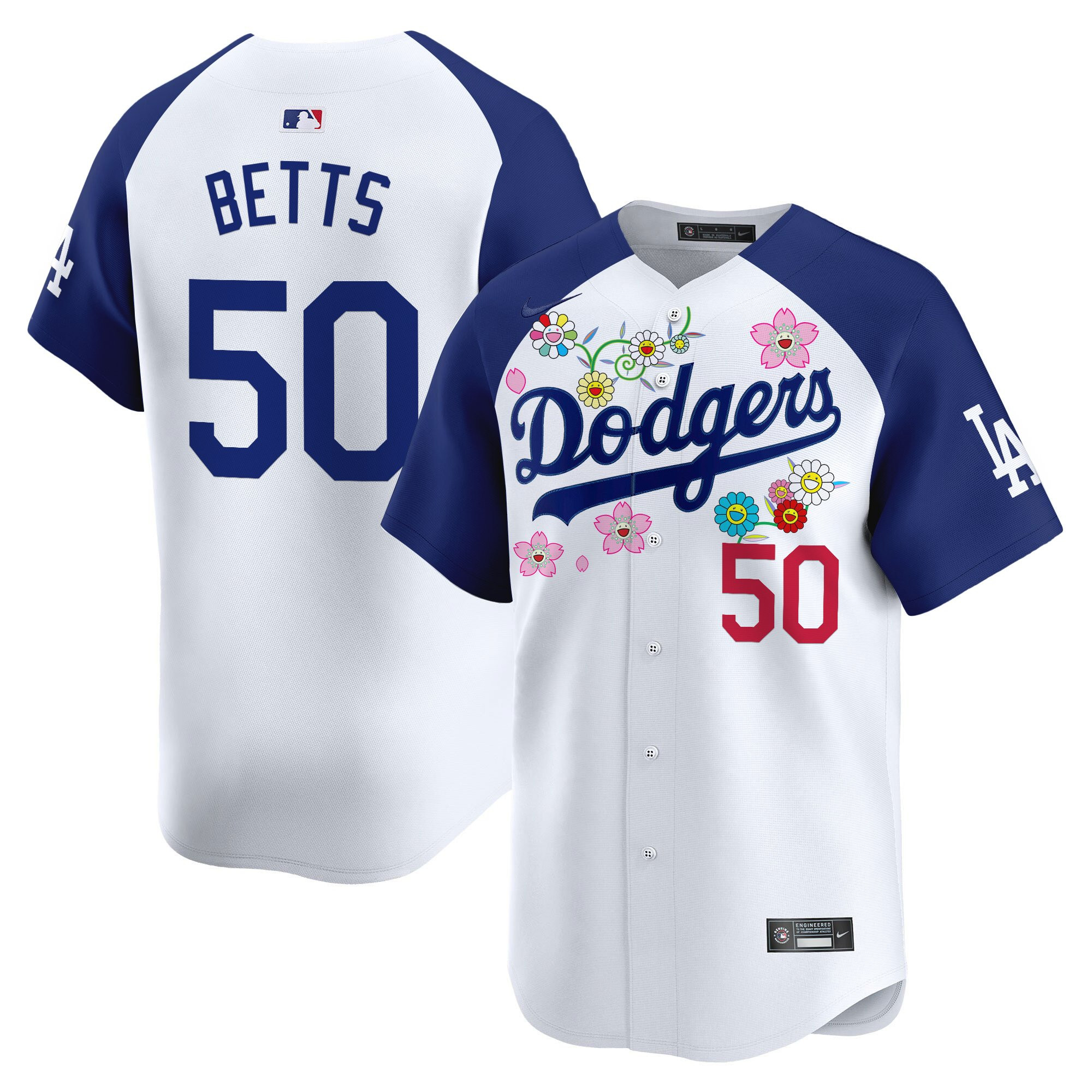 Men's Dodgers x Takashi Murakami 2025 Vapor Premier Limited Jersey - Stitched