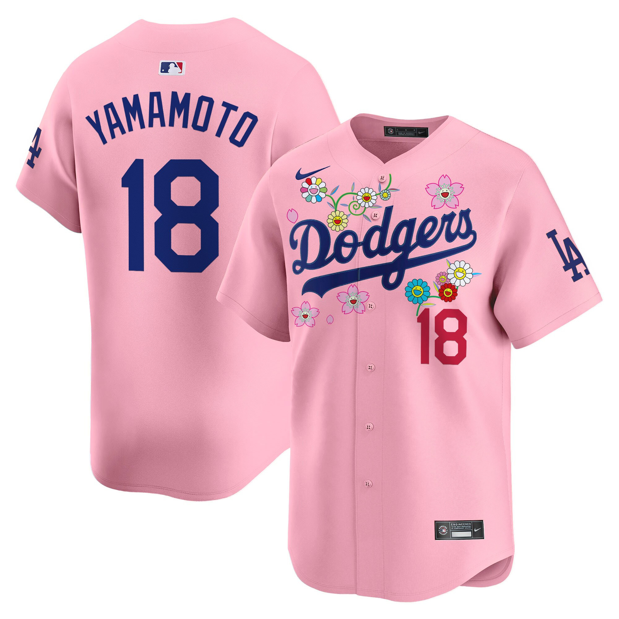 Men's Dodgers x Takashi Murakami 2025 Vapor Premier Limited Jersey - Stitched