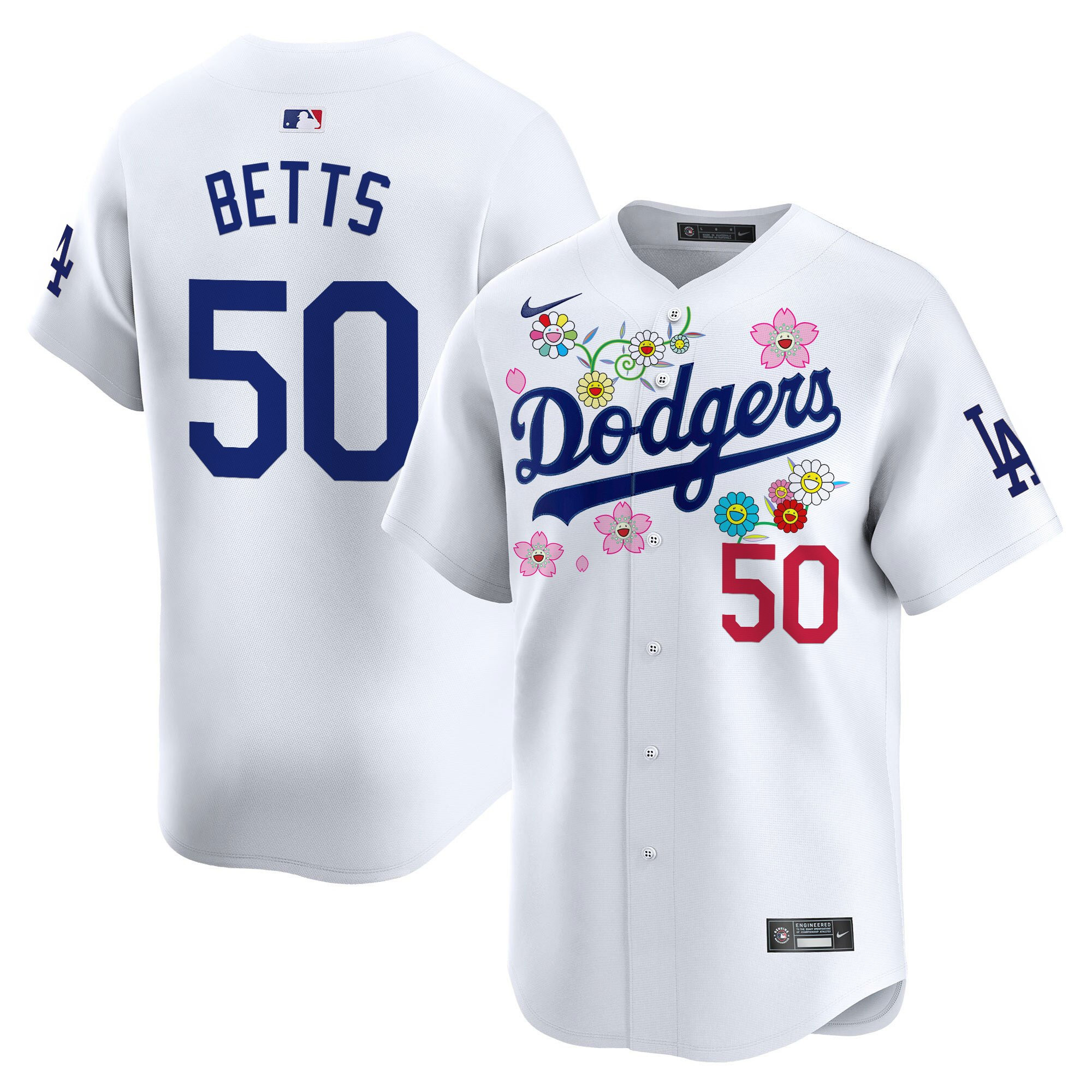 Men's Dodgers x Takashi Murakami 2025 Vapor Premier Limited Jersey - Stitched