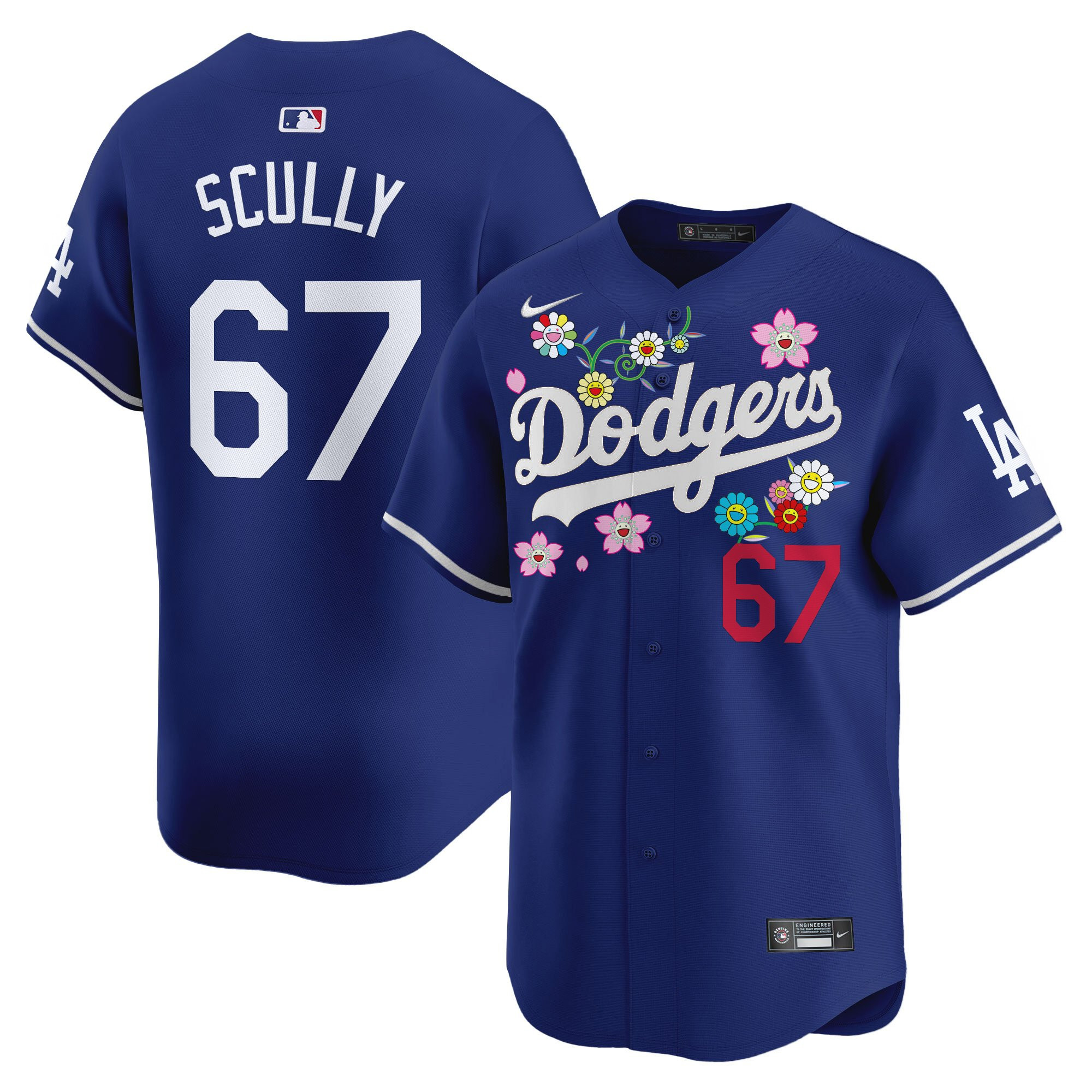 Men's Dodgers x Takashi Murakami 2025 Vapor Premier Limited Jersey - Stitched
