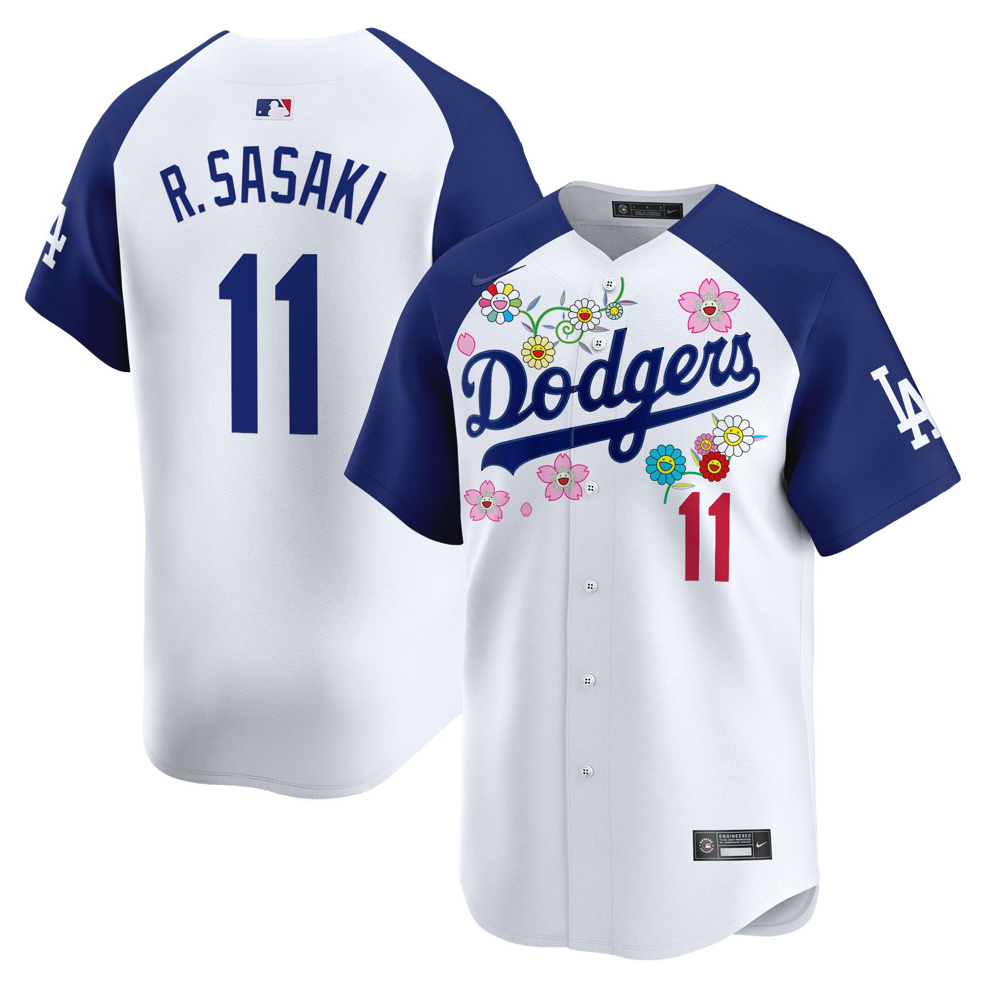 Men's Dodgers x Takashi Murakami 2025 Vapor Premier Limited Jersey - Stitched