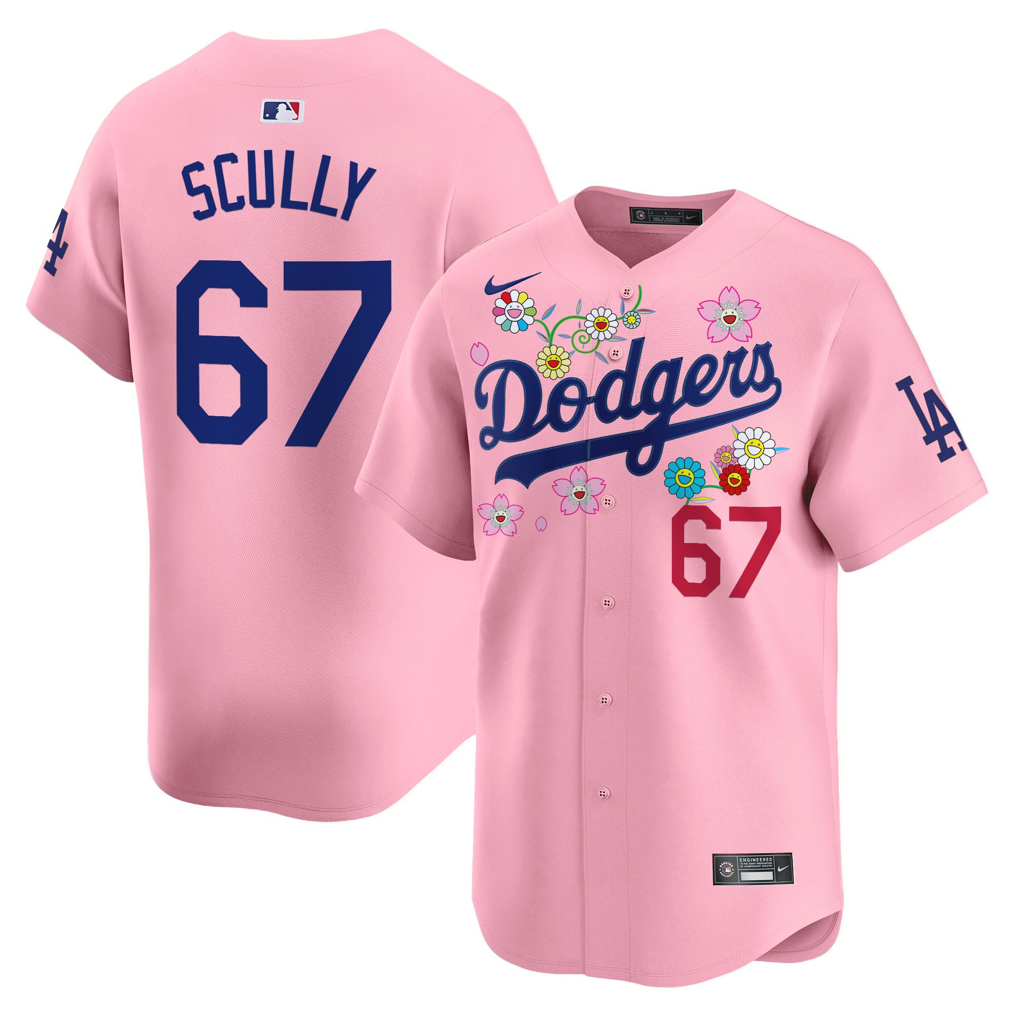 Men's Dodgers x Takashi Murakami 2025 Vapor Premier Limited Jersey - Stitched