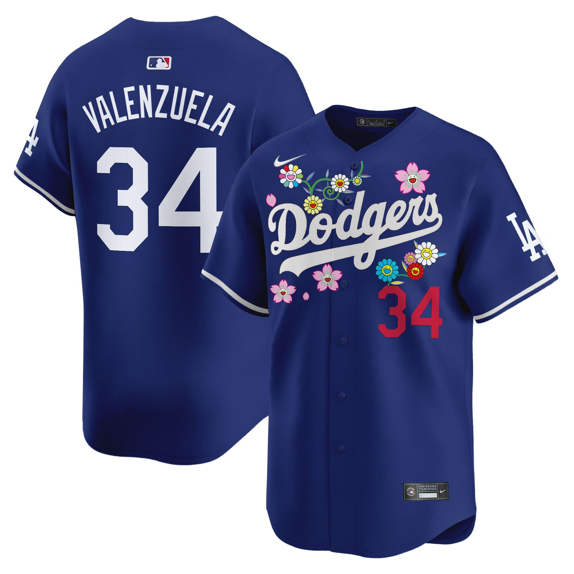 Men's Dodgers x Takashi Murakami 2025 Vapor Premier Limited Jersey - Stitched