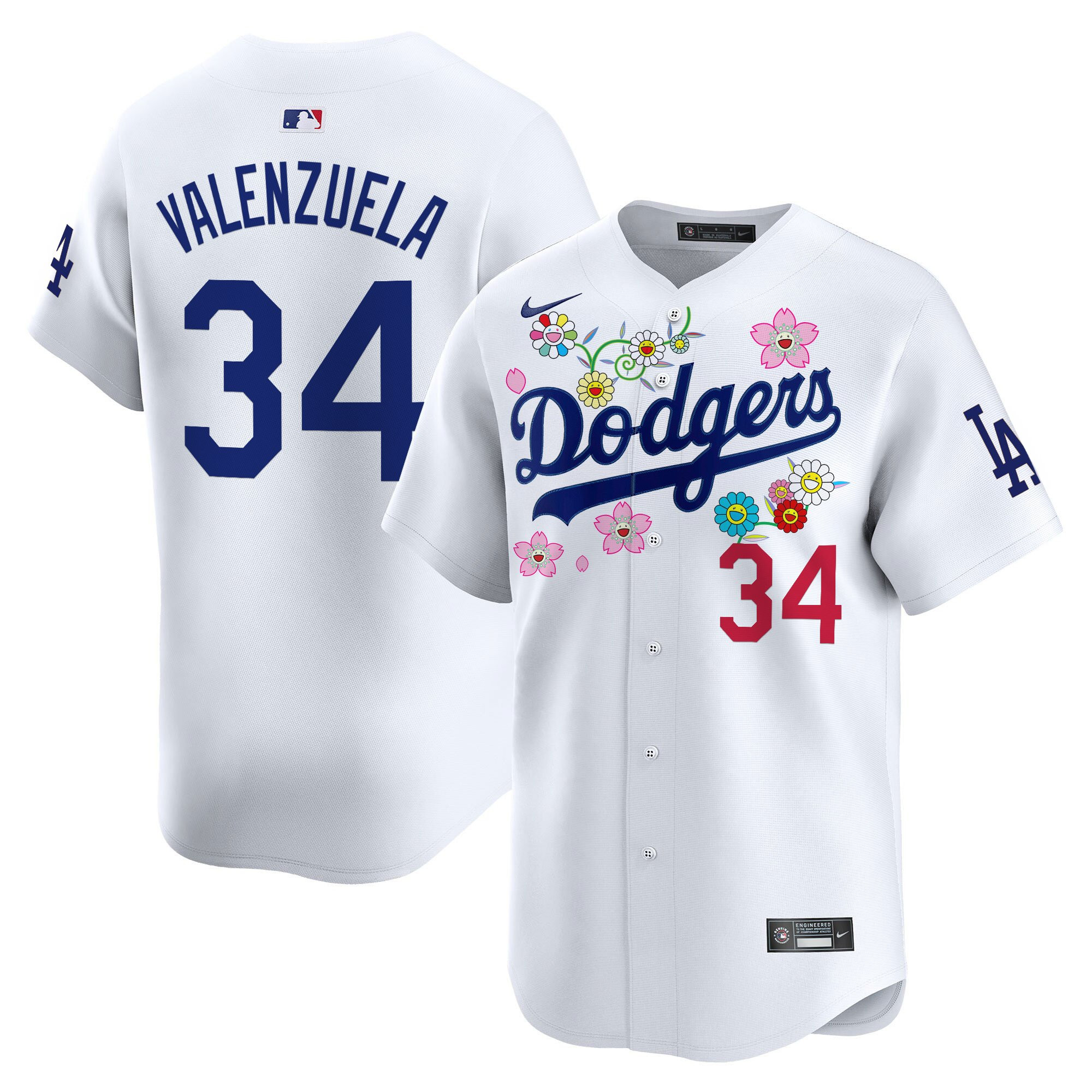 Men's Dodgers x Takashi Murakami 2025 Vapor Premier Limited Jersey - Stitched