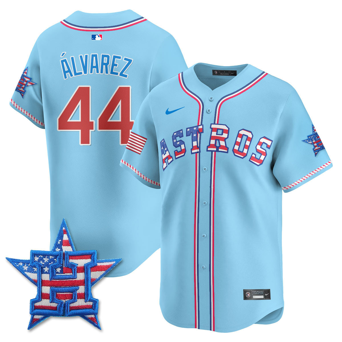 Men's Houston Astros 2025 Fourth of July Vapor Premier Limited Jersey - All Stitched