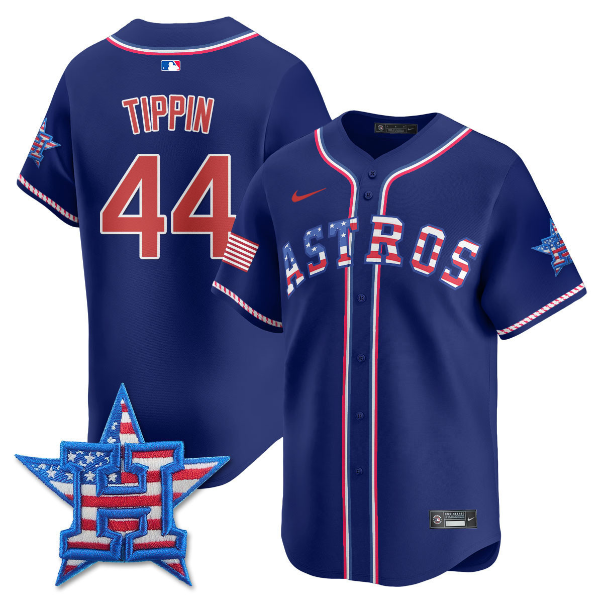 Men's Houston Astros 2025 Fourth of July Vapor Premier Limited Jersey - All Stitched