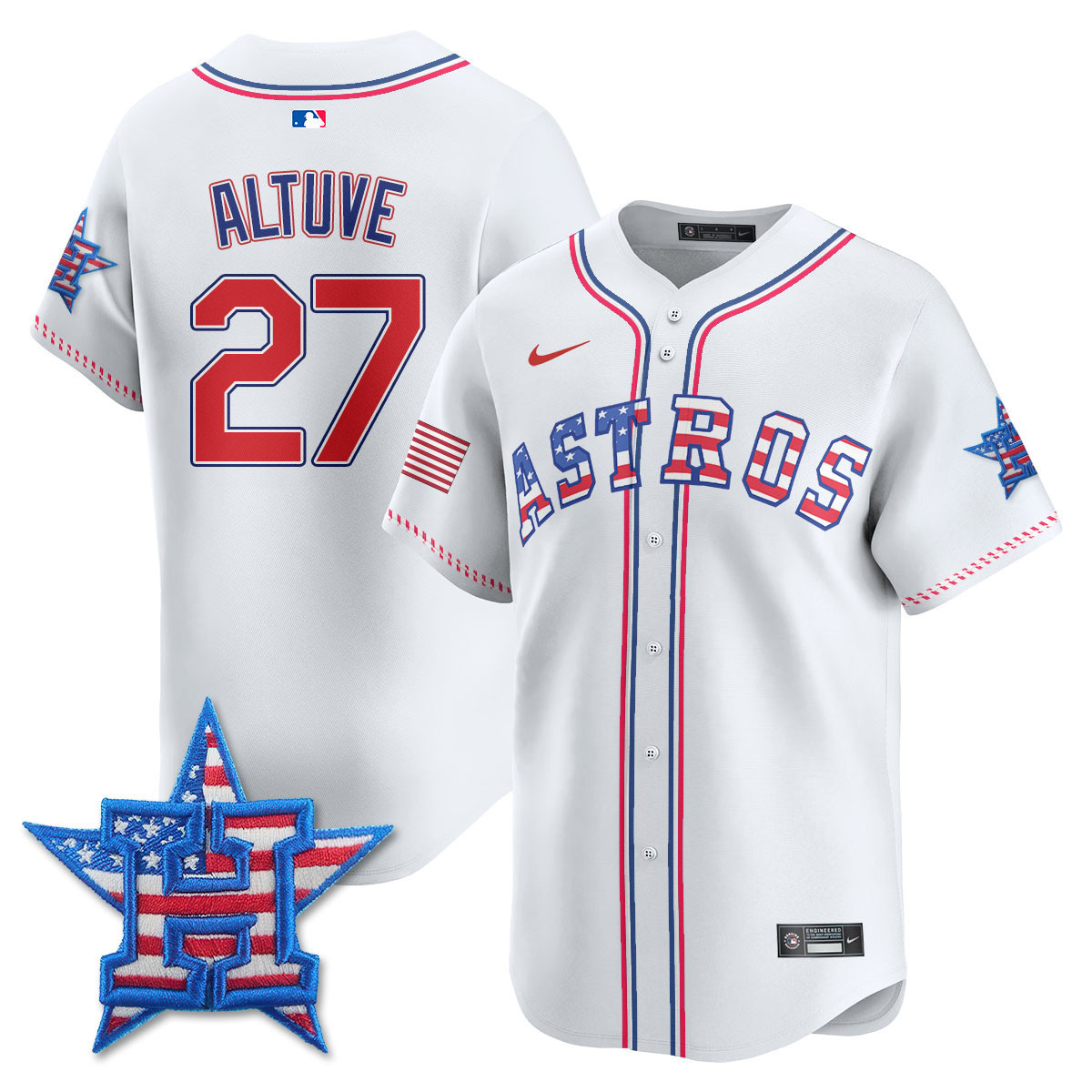 Men's Houston Astros 2025 Fourth of July Vapor Premier Limited Jersey - All Stitched