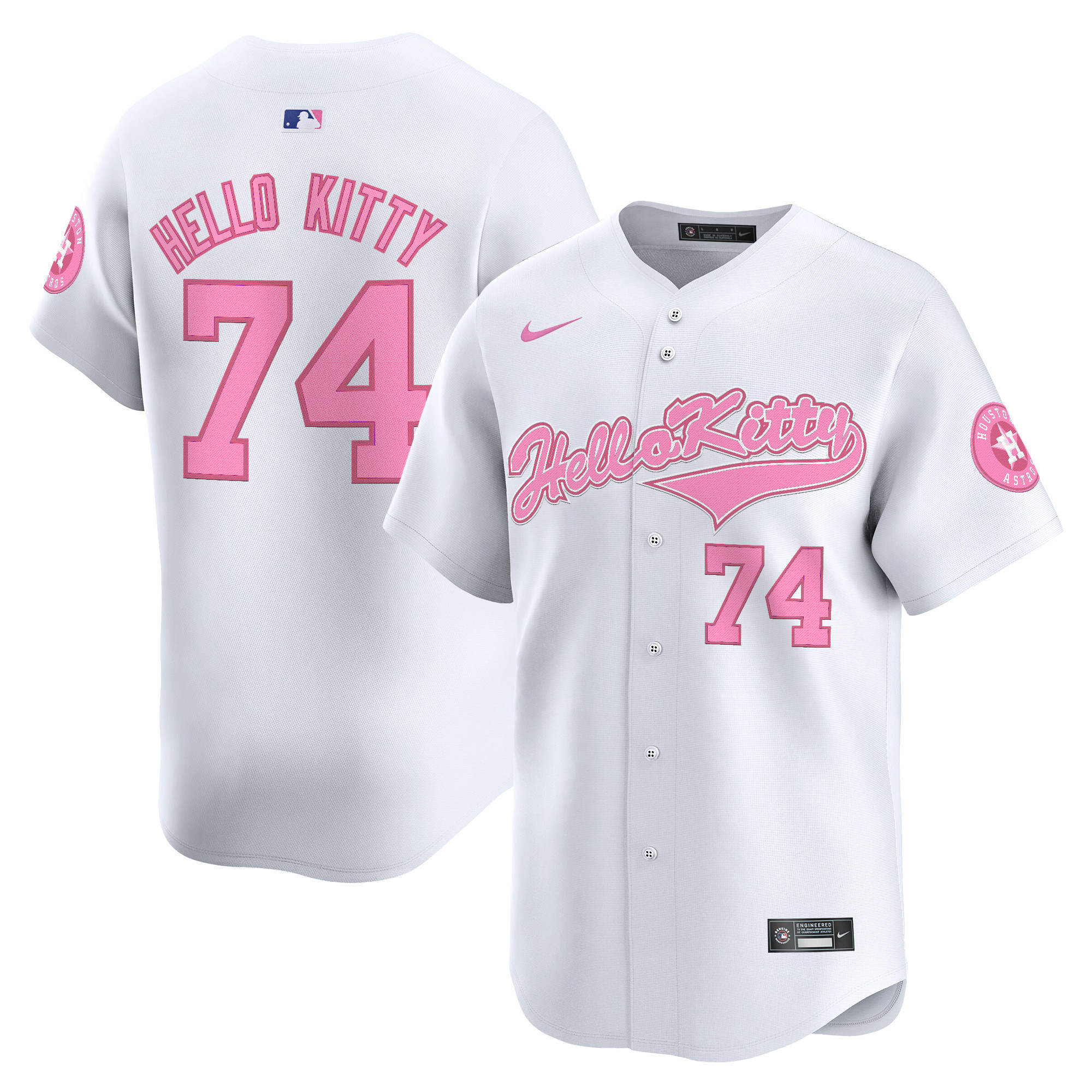 Men's Houston Astros Hello Kitty Vapor Premier Limited Jersey - All Stitched