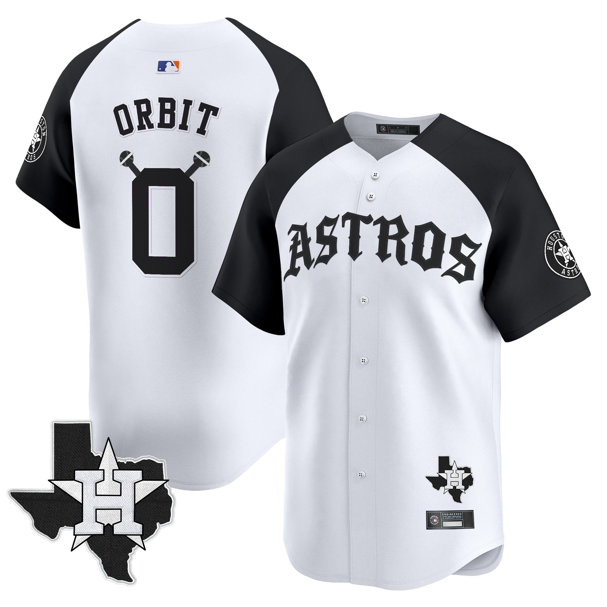 Men's Houston Astros 'Old English Edition' Vapor Premier Limited Jersey - All Stitched