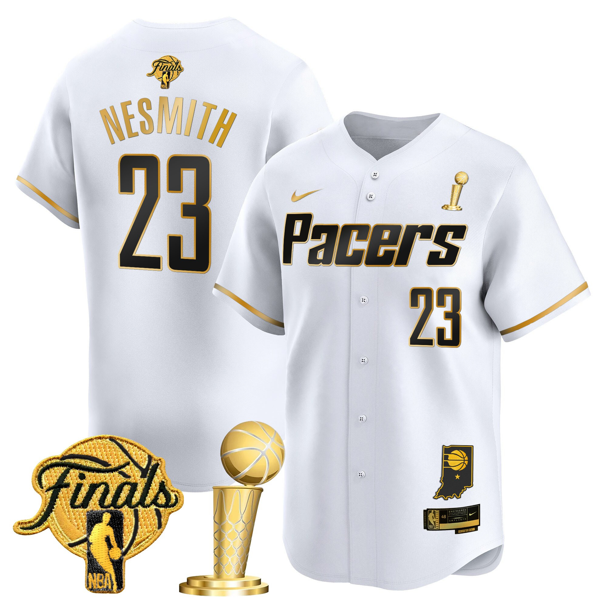 Men's Indiana Pacers 2025 Champions Vapor Baseball Jersey - All Stitched