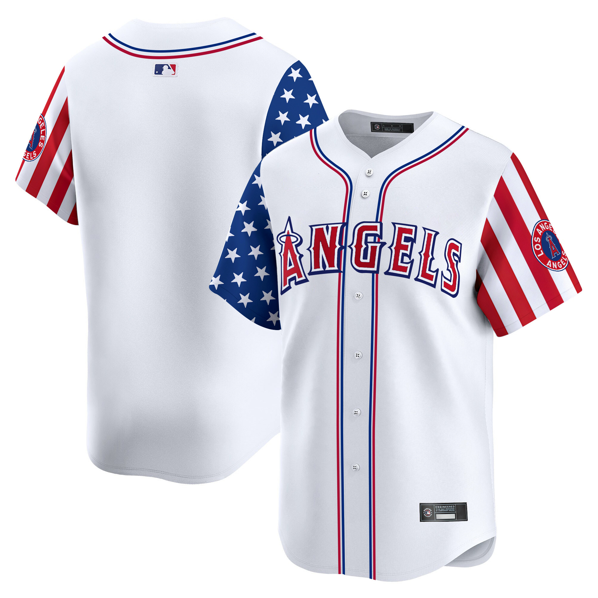 Men's Los Angeles Angels 2025 Independence Day Vapor Premier Limited Jersey - All Stitched