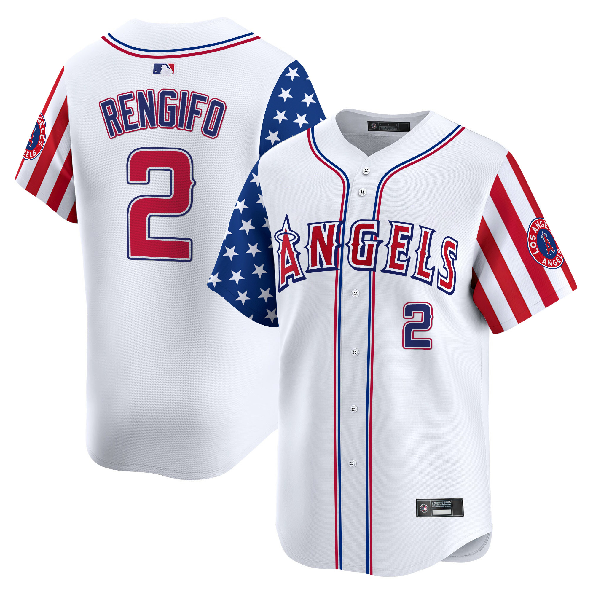 Men's Los Angeles Angels 2025 Independence Day Vapor Premier Limited Jersey - All Stitched