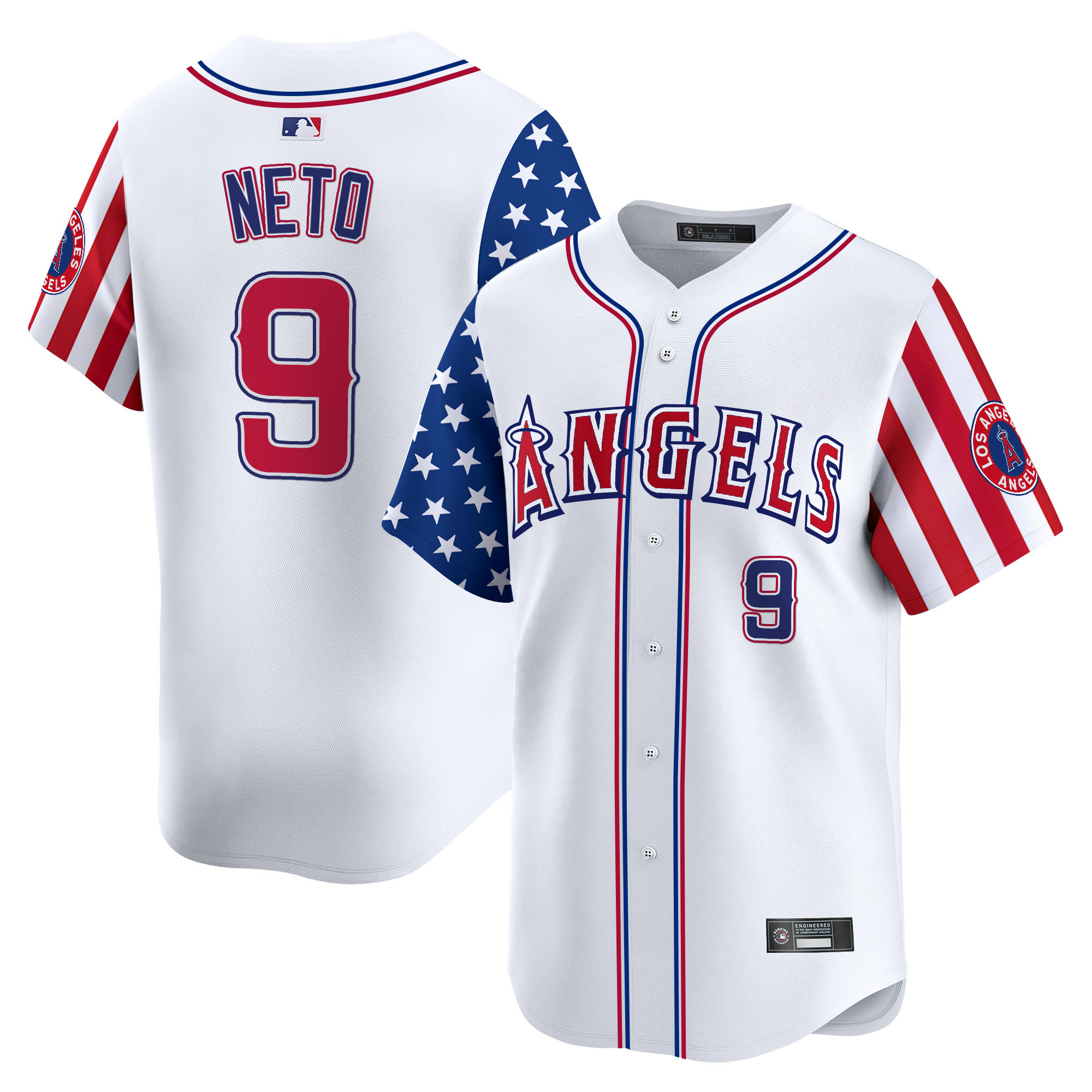 Men's Los Angeles Angels 2025 Independence Day Vapor Premier Limited Jersey - All Stitched