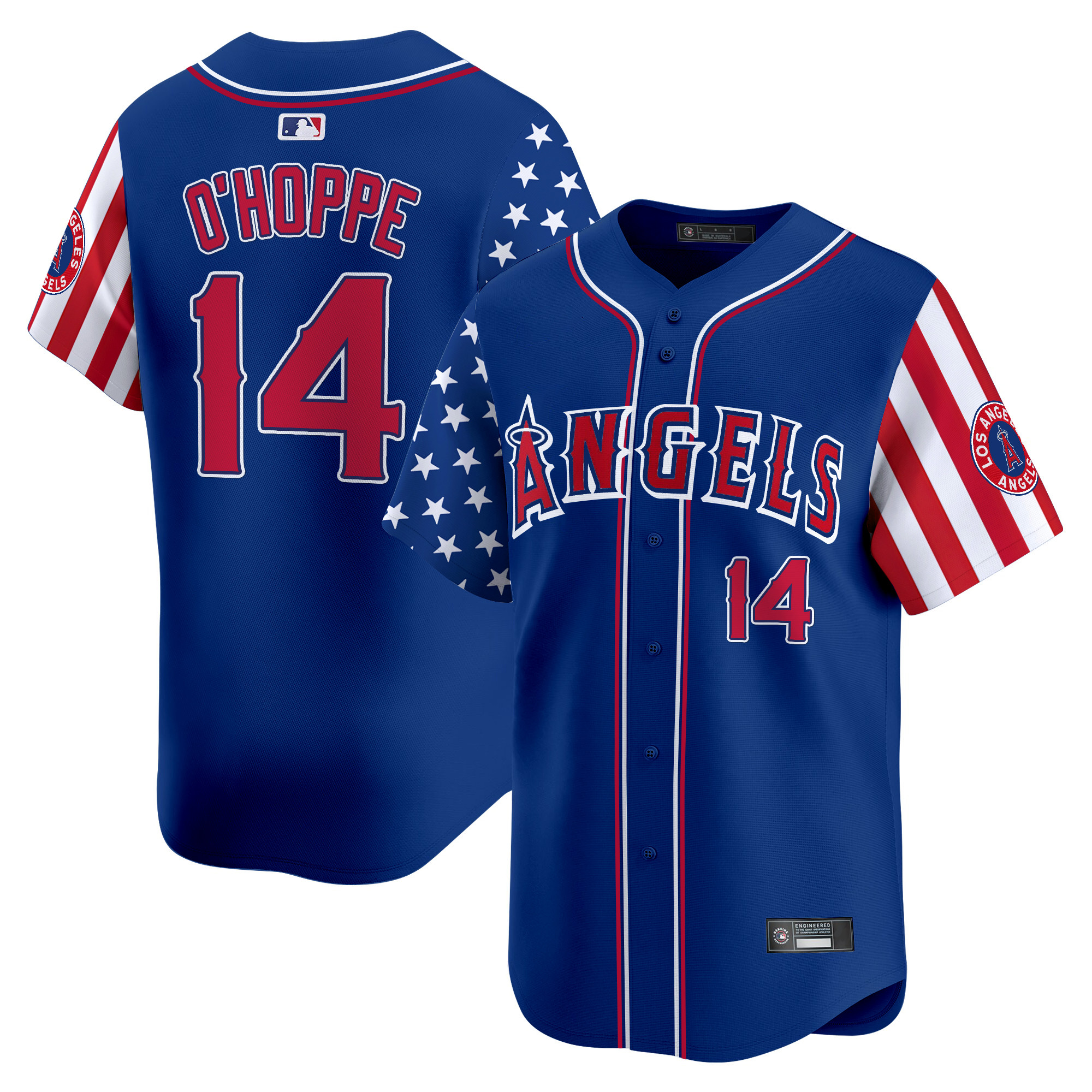 Men's Los Angeles Angels 2025 Independence Day Vapor Premier Limited Jersey - All Stitched