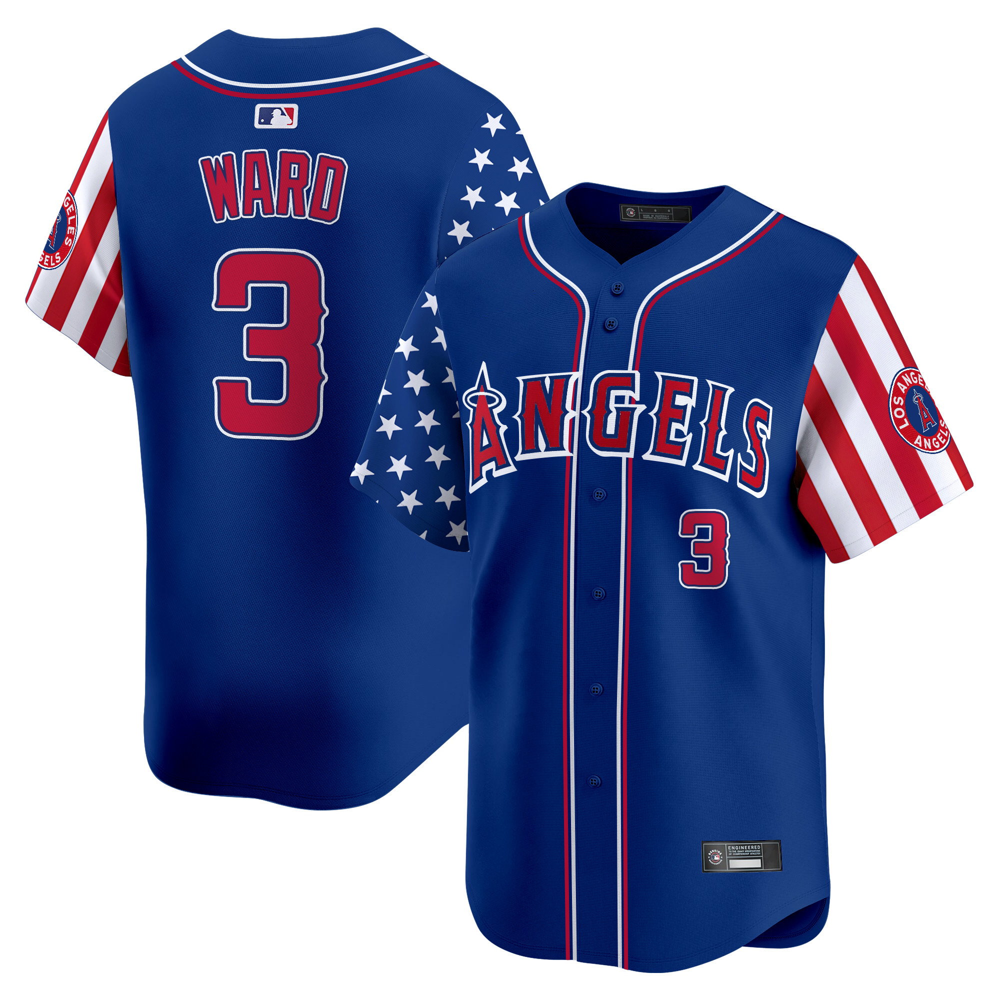 Men's Los Angeles Angels 2025 Independence Day Vapor Premier Limited Jersey - All Stitched