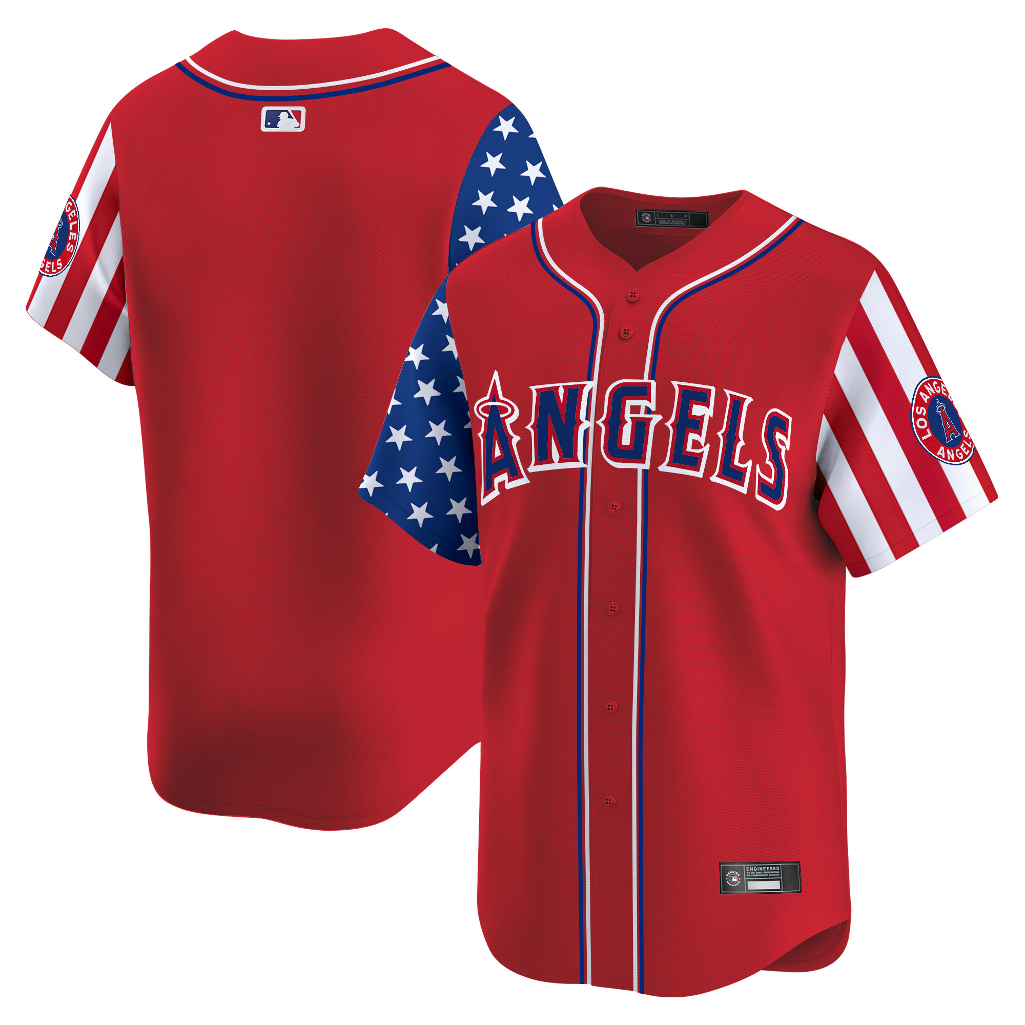 Men's Los Angeles Angels 2025 Independence Day Vapor Premier Limited Jersey - All Stitched