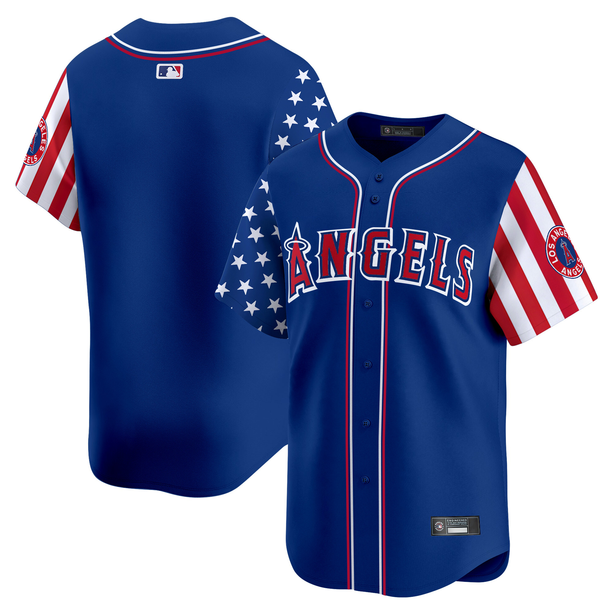 Men's Los Angeles Angels 2025 Independence Day Vapor Premier Limited Jersey - All Stitched