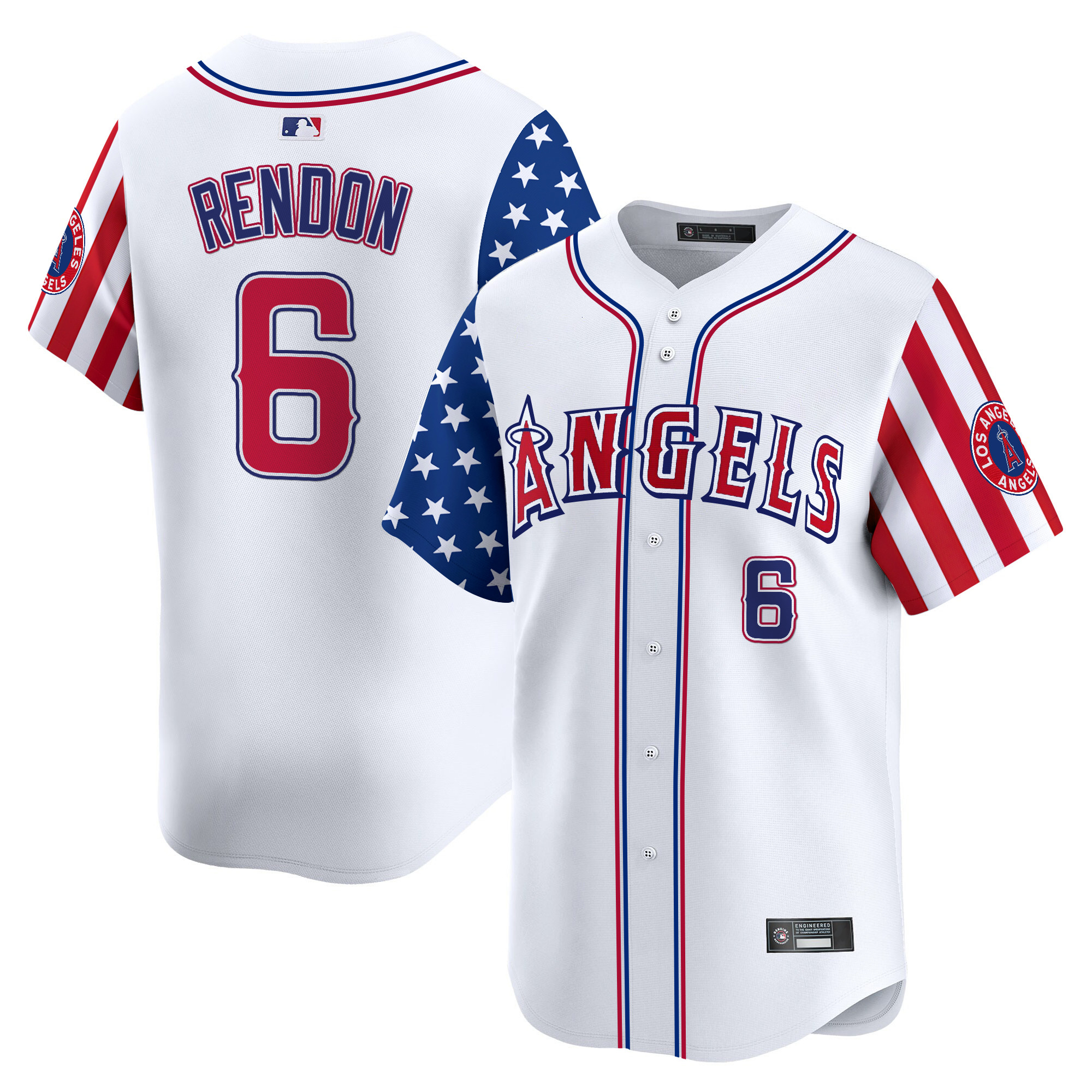 Men's Los Angeles Angels 2025 Independence Day Vapor Premier Limited Jersey - All Stitched