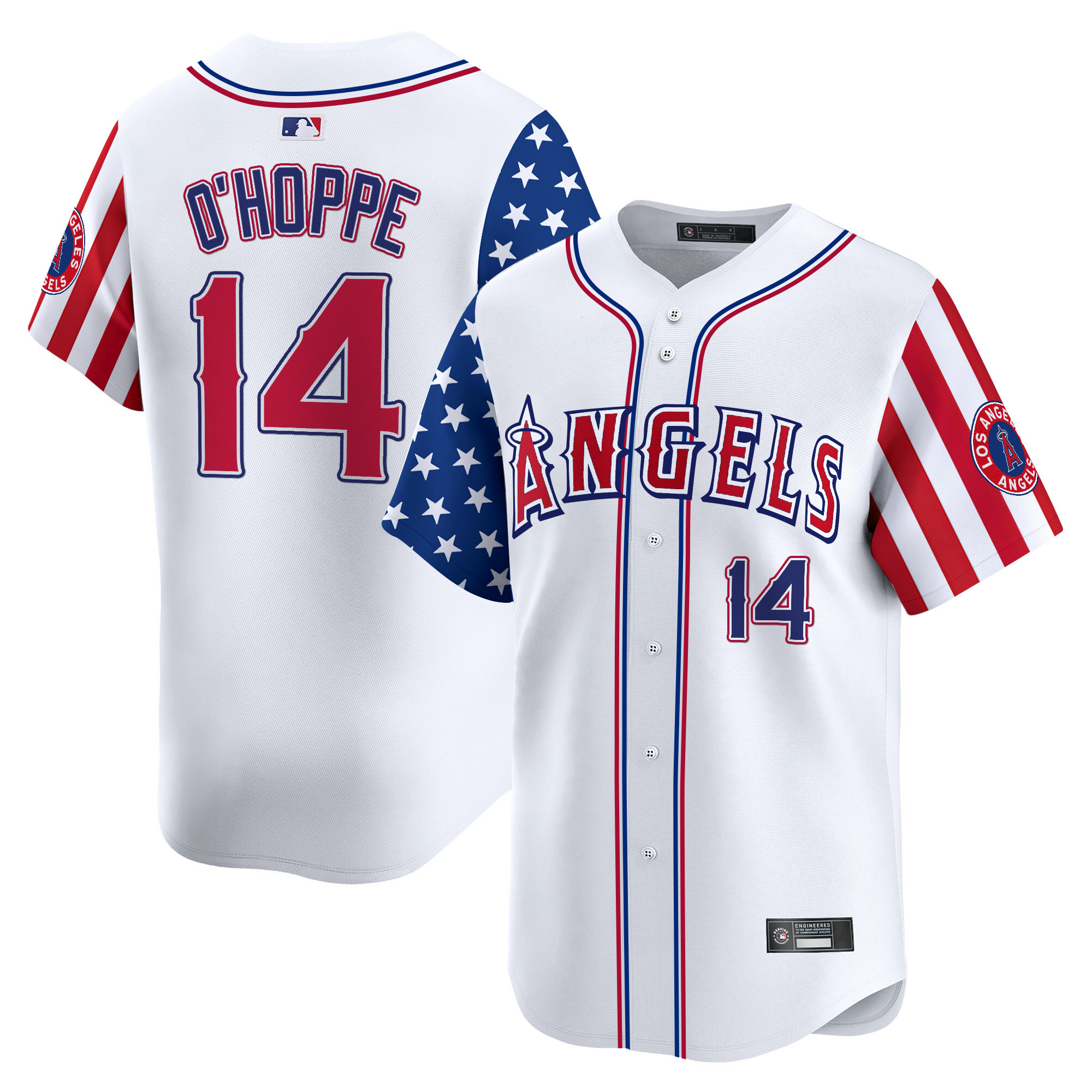 Men's Los Angeles Angels 2025 Independence Day Vapor Premier Limited Jersey - All Stitched