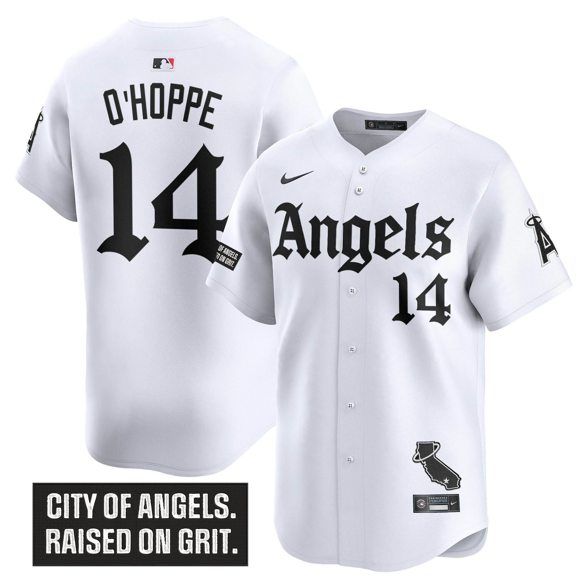 Men's Los Angeles Angels 'Gothic Halo Edition' Vapor Premier Limited Jersey - All Stitched