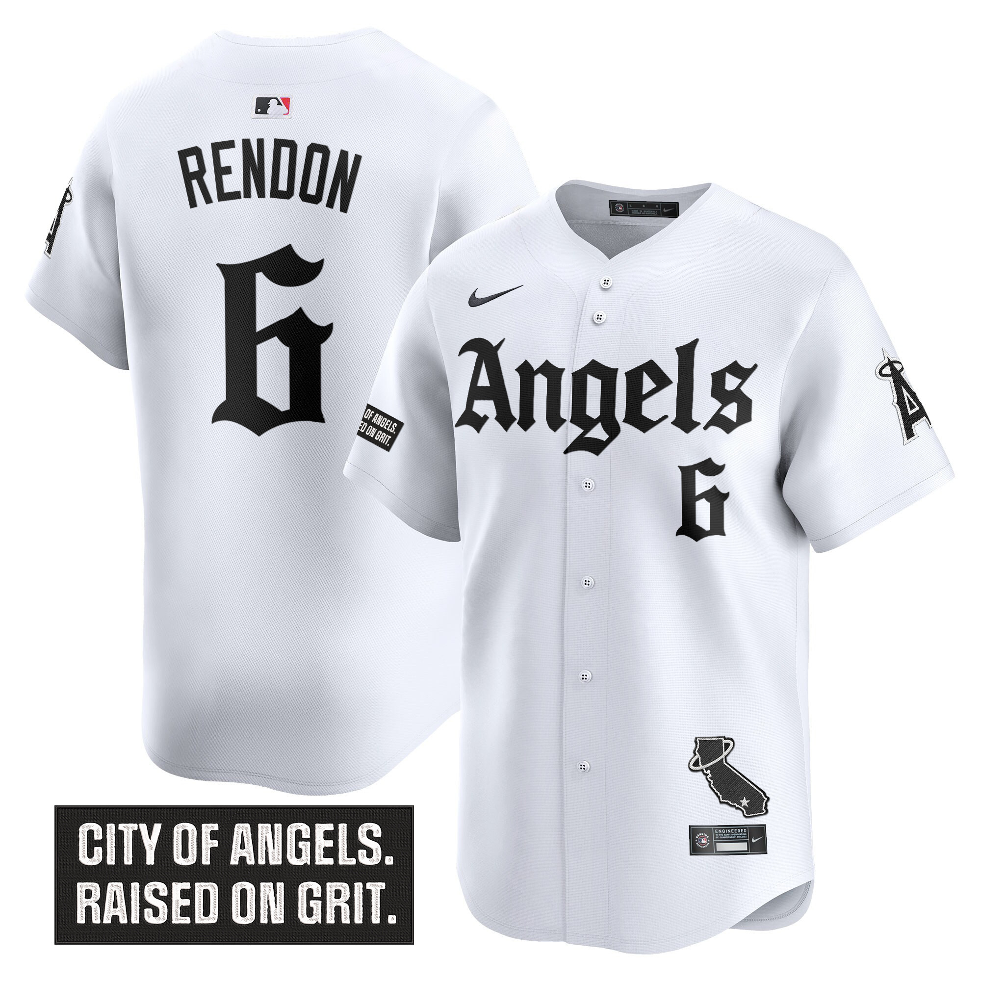 Men's Los Angeles Angels 'Gothic Halo Edition' Vapor Premier Limited Jersey - All Stitched
