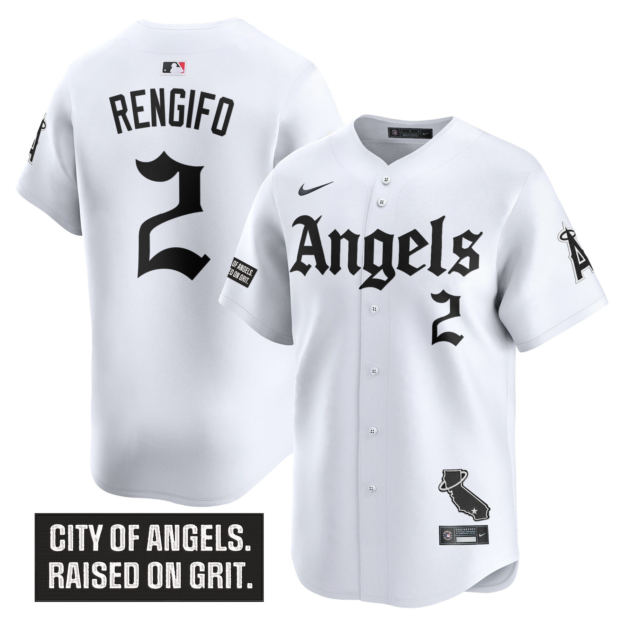 Men's Los Angeles Angels 'Gothic Halo Edition' Vapor Premier Limited Jersey - All Stitched