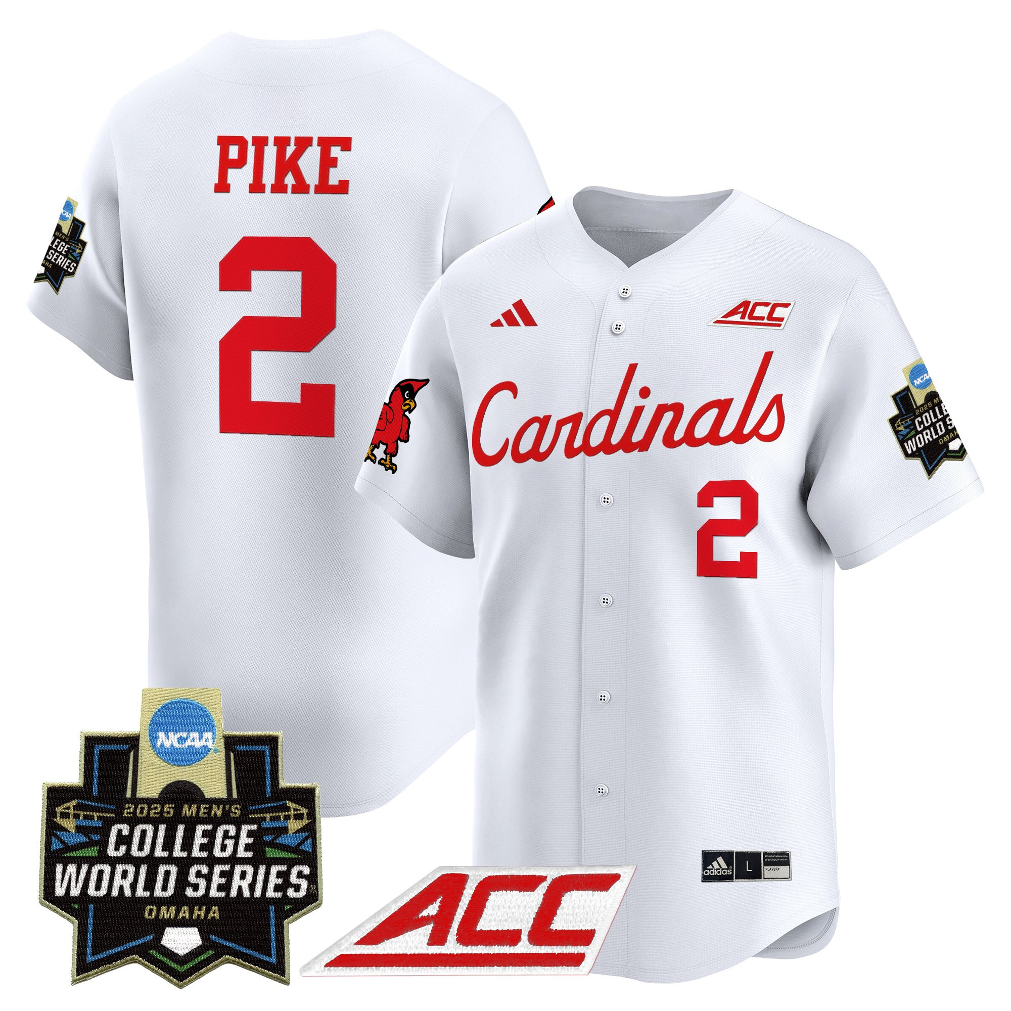 Men's Louisville Cardinals 2025 World Series Vapor Premier Limited Jersey - All Stitched