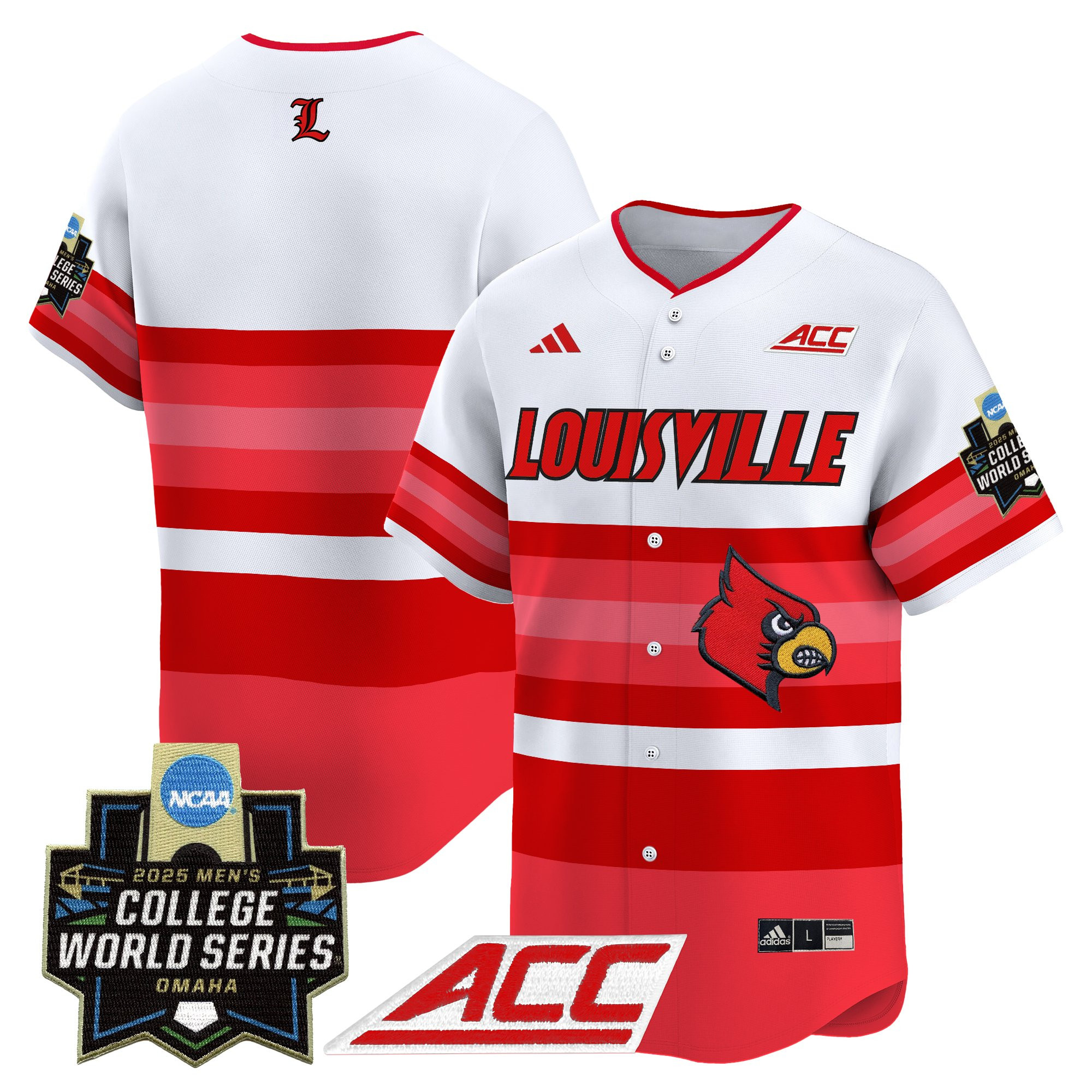 Men's Louisville Cardinals 2025 World Series Vapor Premier Limited Jersey - All Stitched