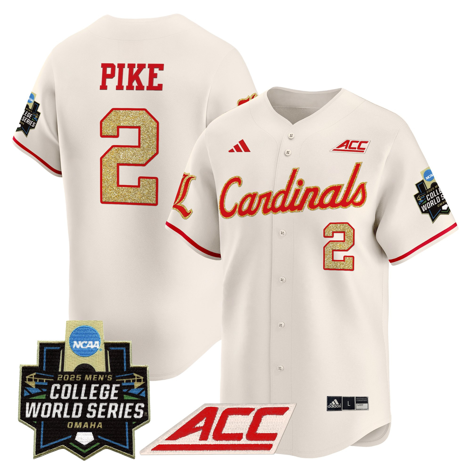 Men's Louisville Cardinals 2025 World Series Vapor Premier Limited Jersey - All Stitched