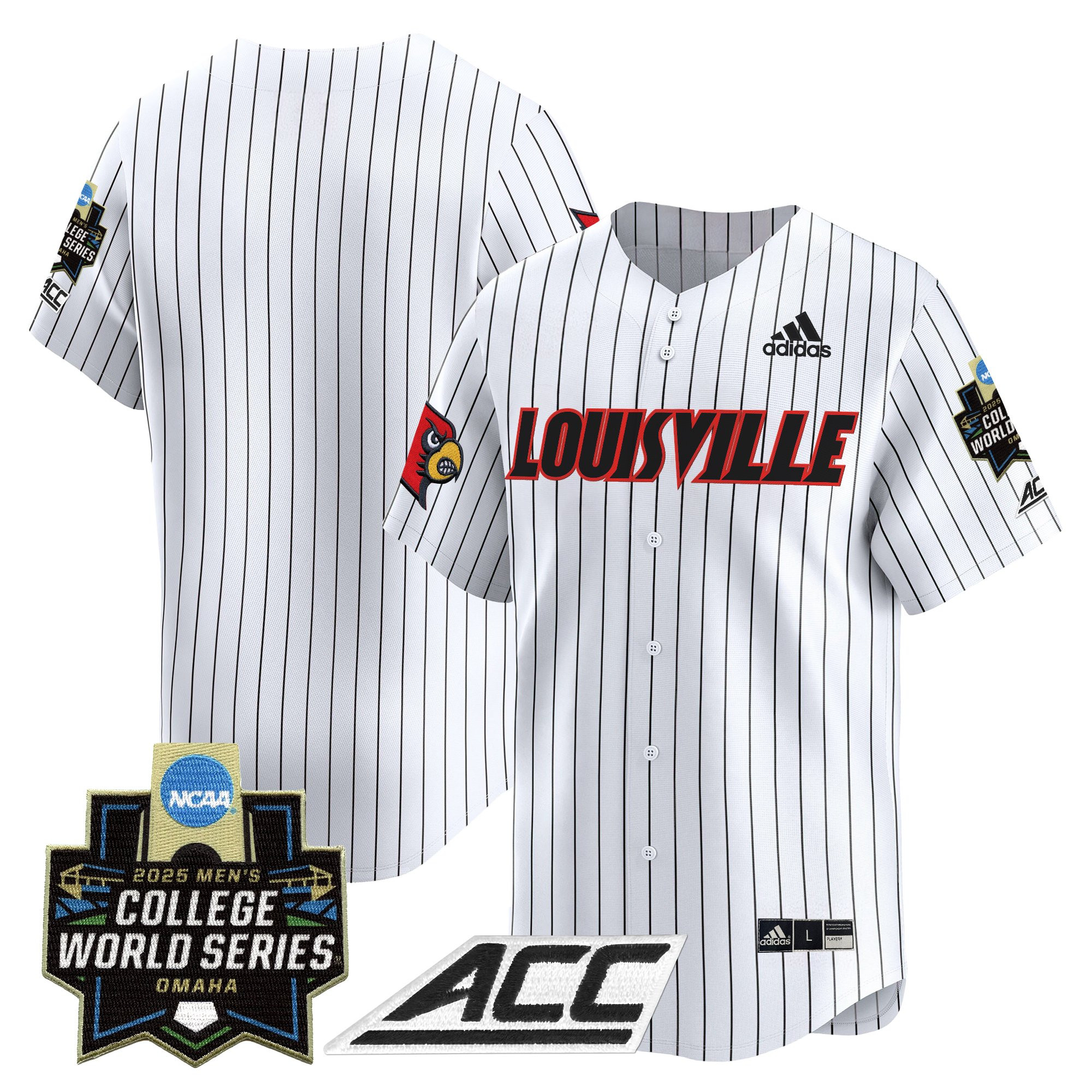 Men's Louisville Cardinals 2025 World Series Vapor Premier Limited Jersey - All Stitched