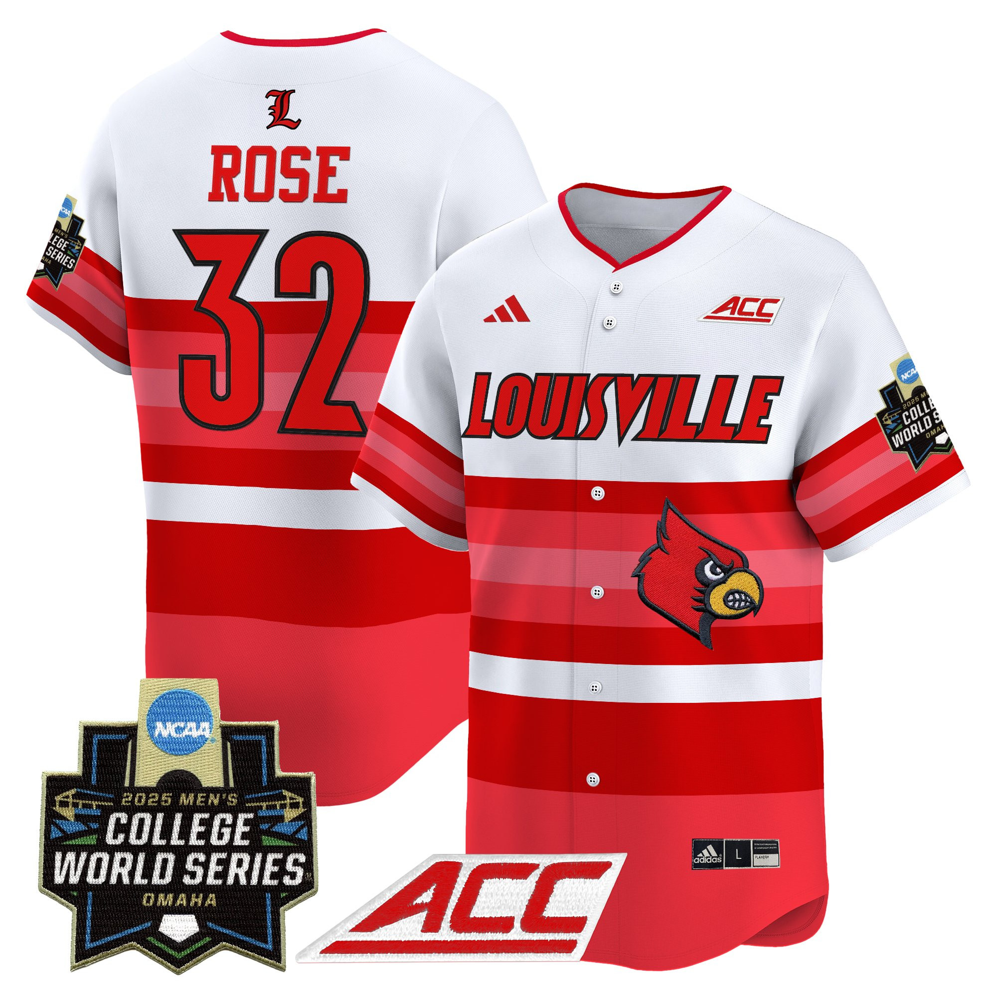 Men's Louisville Cardinals 2025 World Series Vapor Premier Limited Jersey - All Stitched