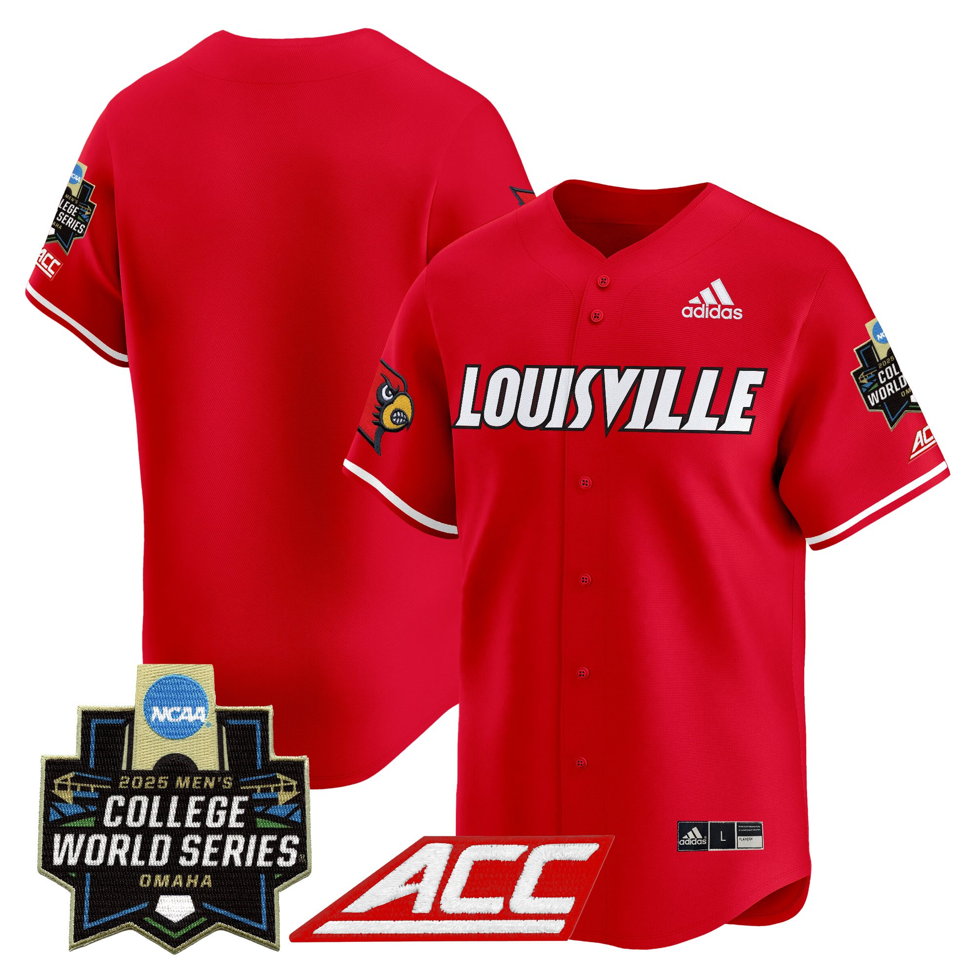 Men's Louisville Cardinals 2025 World Series Vapor Premier Limited Jersey - All Stitched