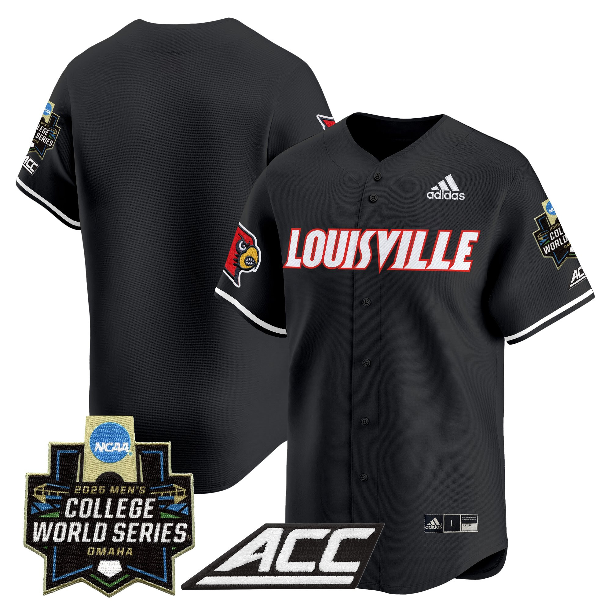 Men's Louisville Cardinals 2025 World Series Vapor Premier Limited Jersey - All Stitched