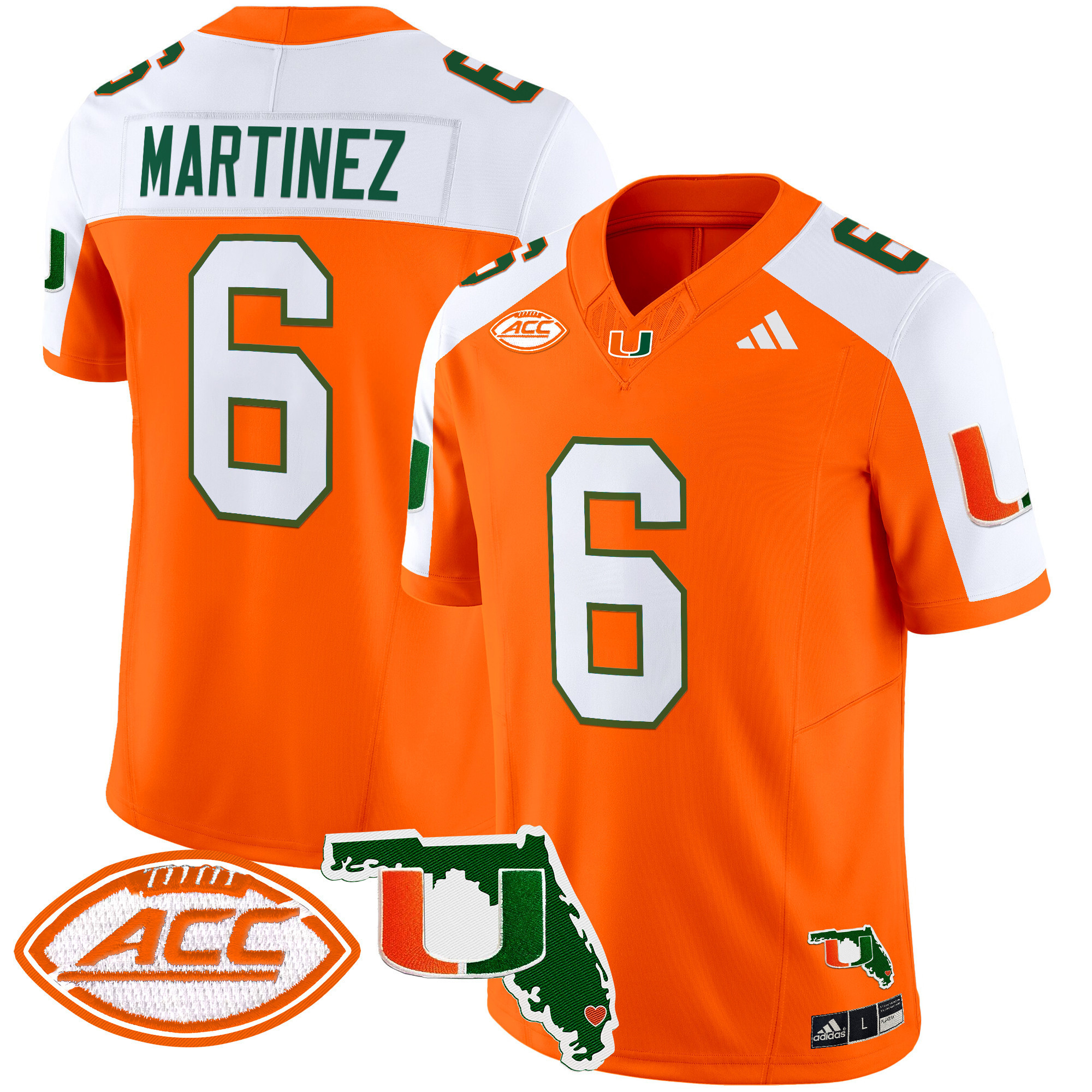 Men's Miami Hurricanes 2025 Florida Patch Vapor Limited Jersey - All Stitched