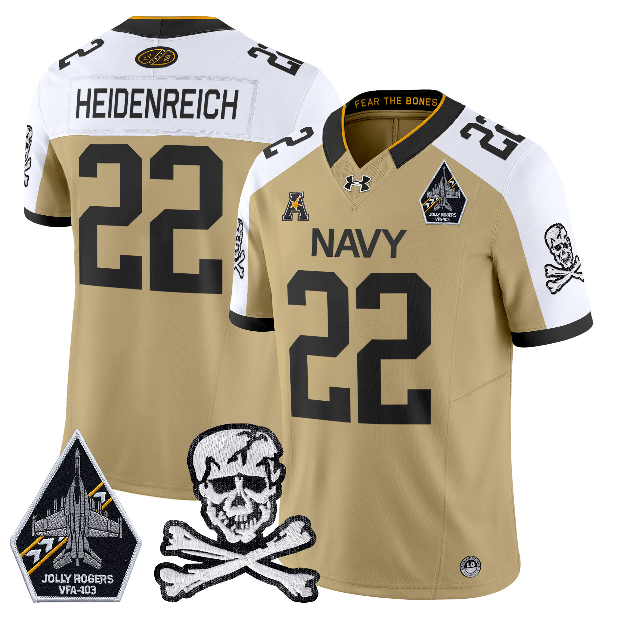 Men's Navy Midshipmen 2025 Vapor Limited Jersey - All Stitched