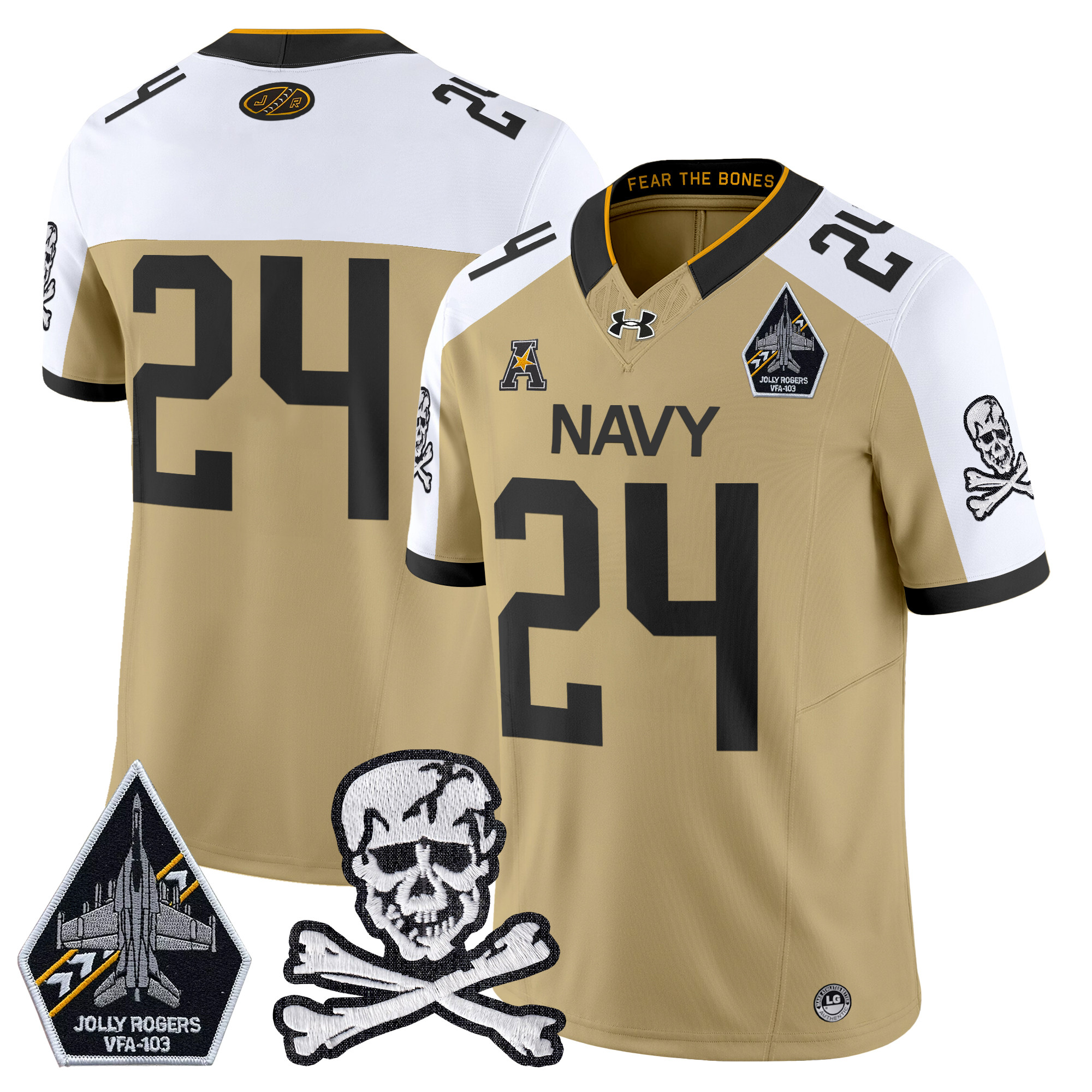 Men's Navy Midshipmen 2025 Vapor Limited Jersey - All Stitched