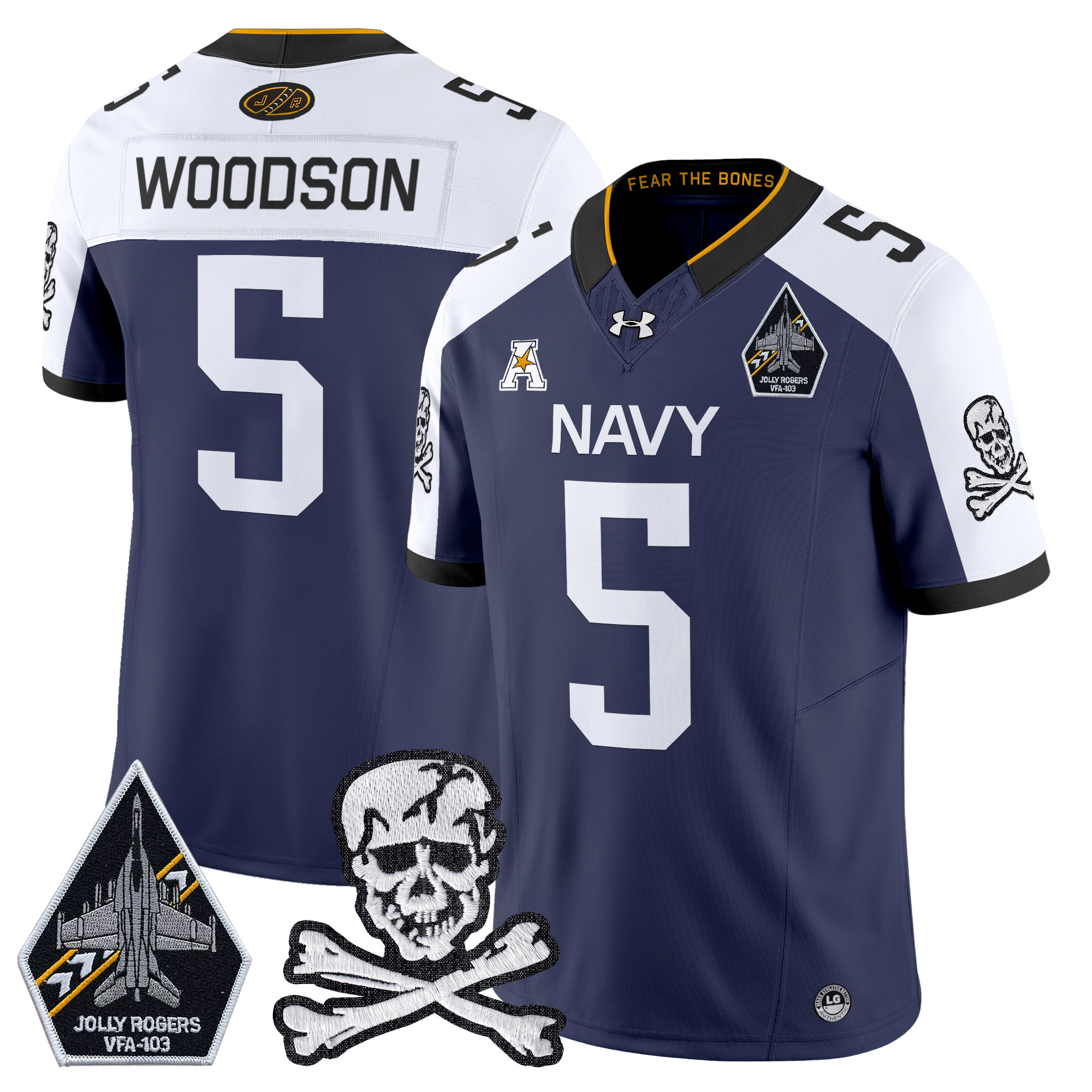 Men's Navy Midshipmen 2025 Vapor Limited Jersey - All Stitched